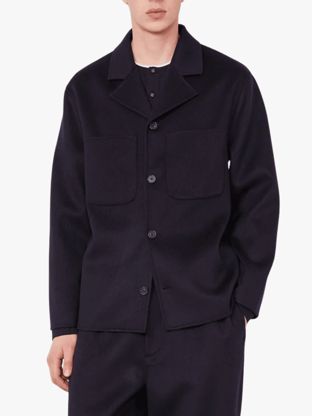 Officine Generale Overshirt Hayri Navy Herren