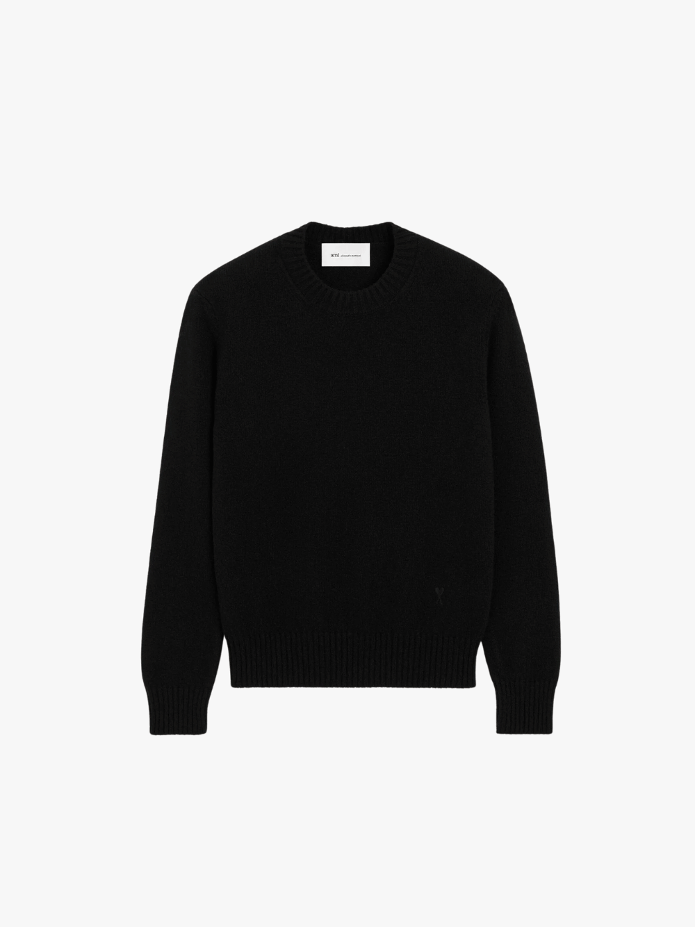 Ami Paris Ami de Coeur Cashmere Sweater Black Men's