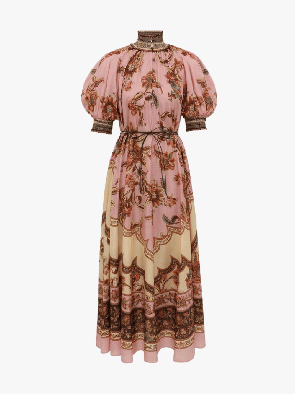 Zimmermann Aster Billow Maxi Dress Mauve Jacobean Damen