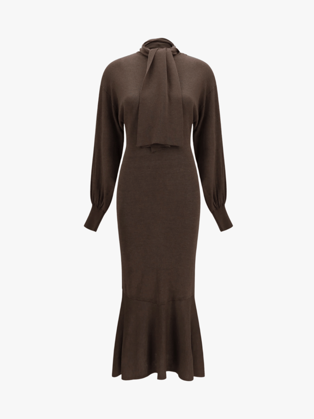 Jacquemus Losange Knit Dress Brown Women's