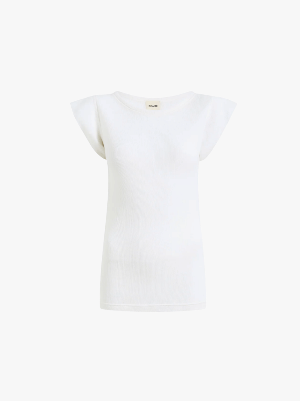 Khaite Angel Top Chalk Strickshirt Weiß Damen