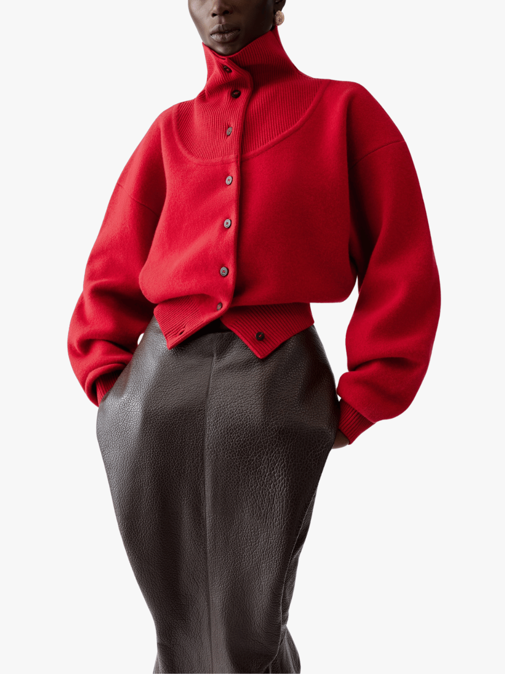Jacquemus Le Cardigan Pelota Strickjacke Rot Damen