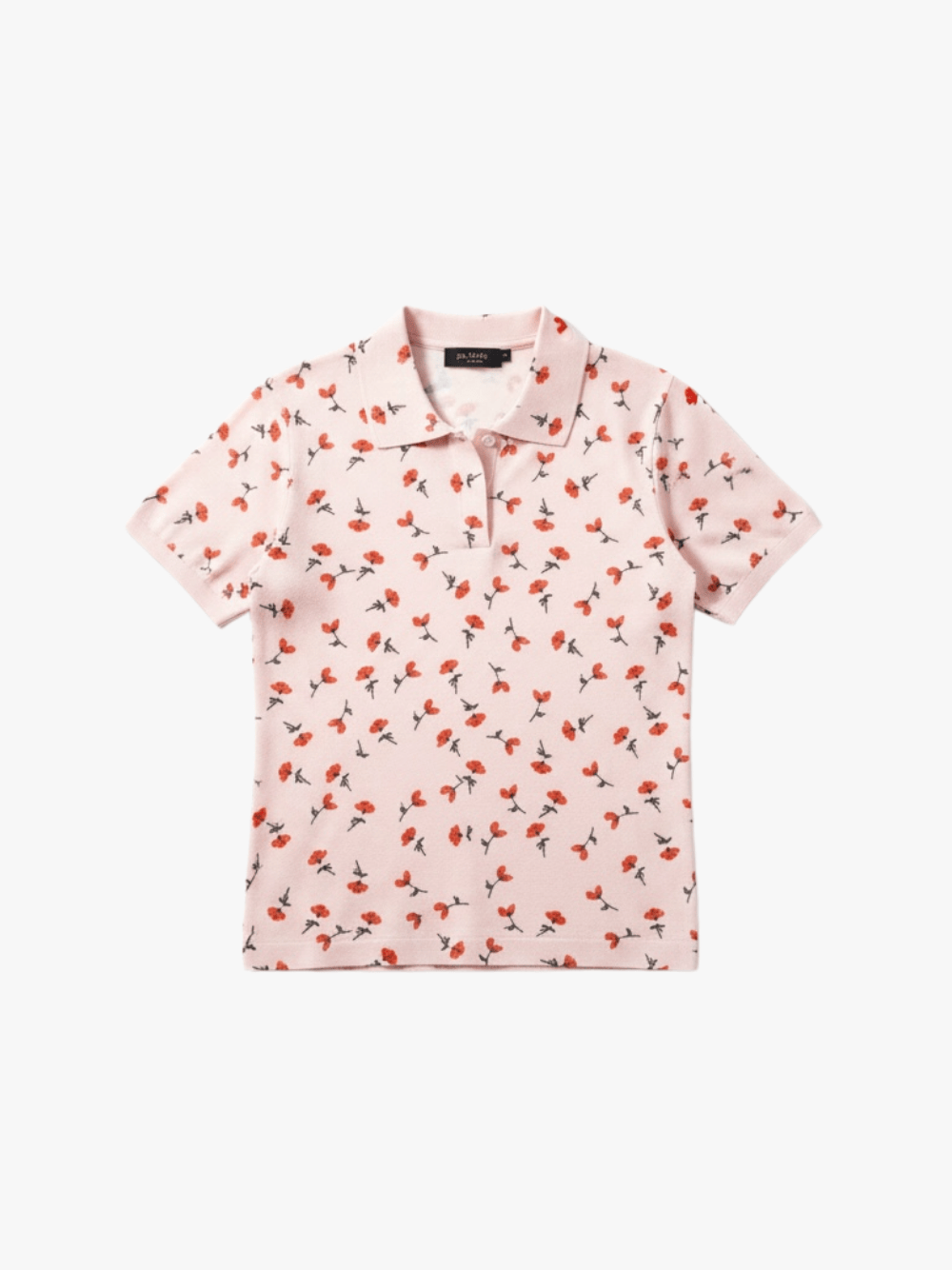 Jil Sander Polo‑Shirt mit Print aus Baumwollmischung Pink Salt Damen