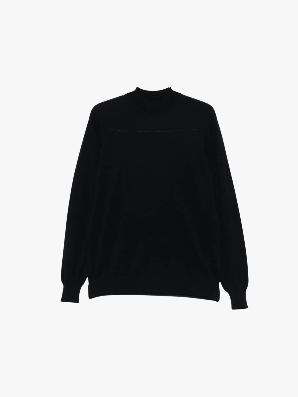 Lardini men's black turtleneck sweater
