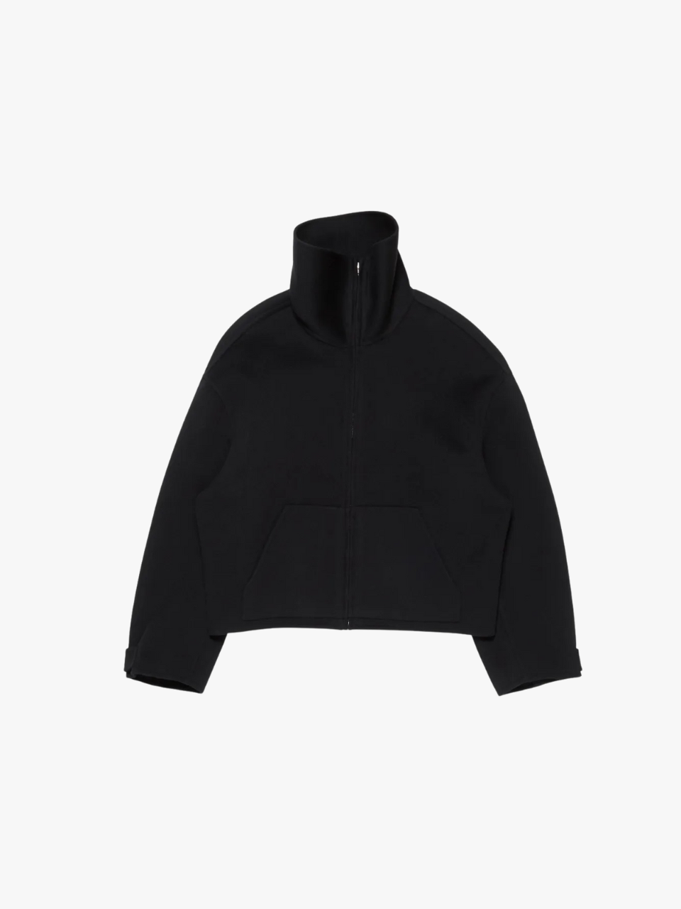 Acne Studios Jacke mit hohem Kragen Schwarz Damen