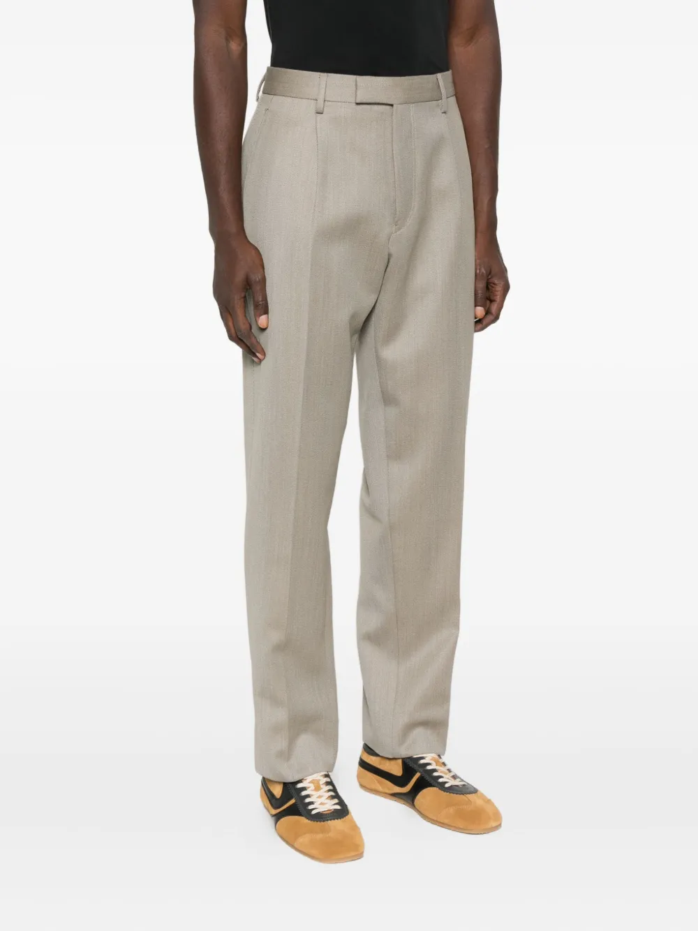 Zegna Plisseehose Beige Herren