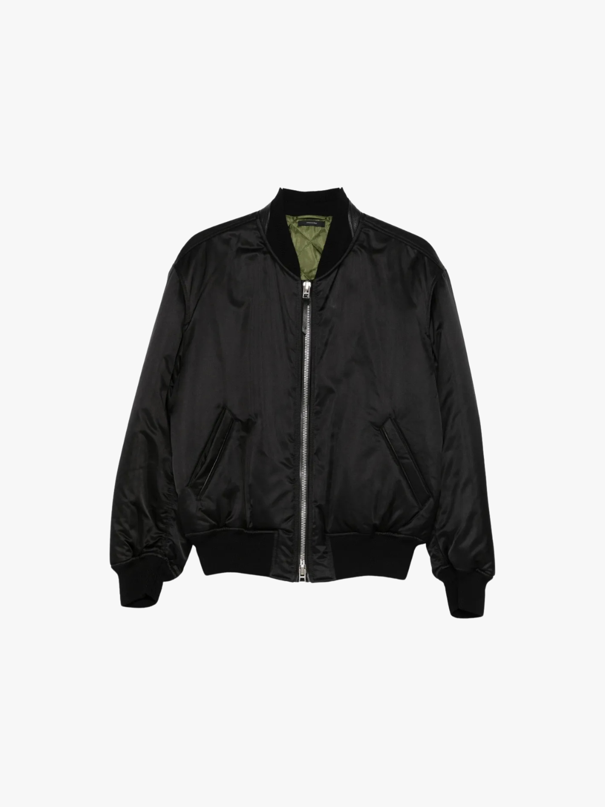 Tom Ford Seiden-Bomberjacke Schwarz Herren