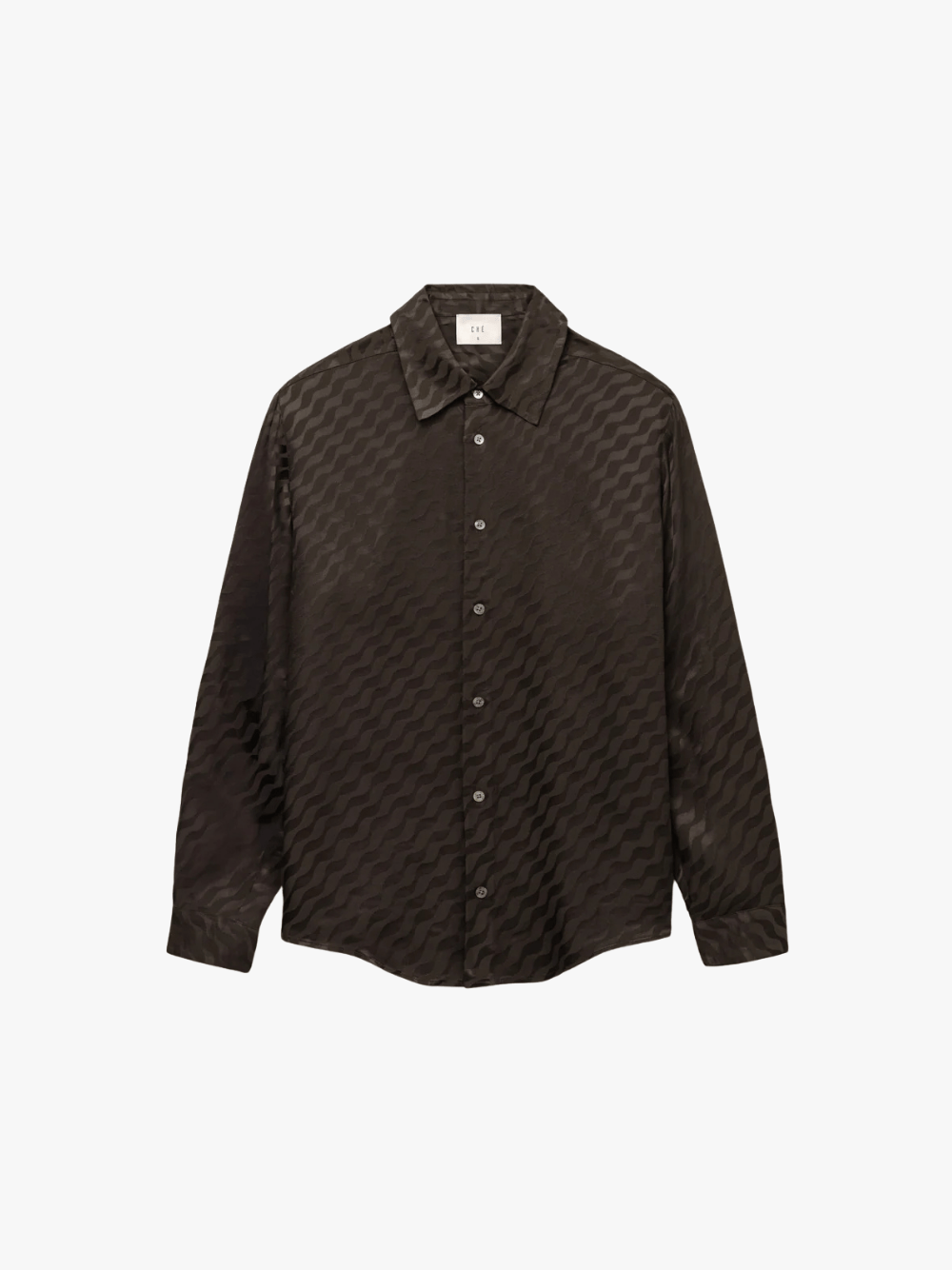 Ché Studios Tidello Long Sleeve Shirt Chocolate Brown Herrenhemd