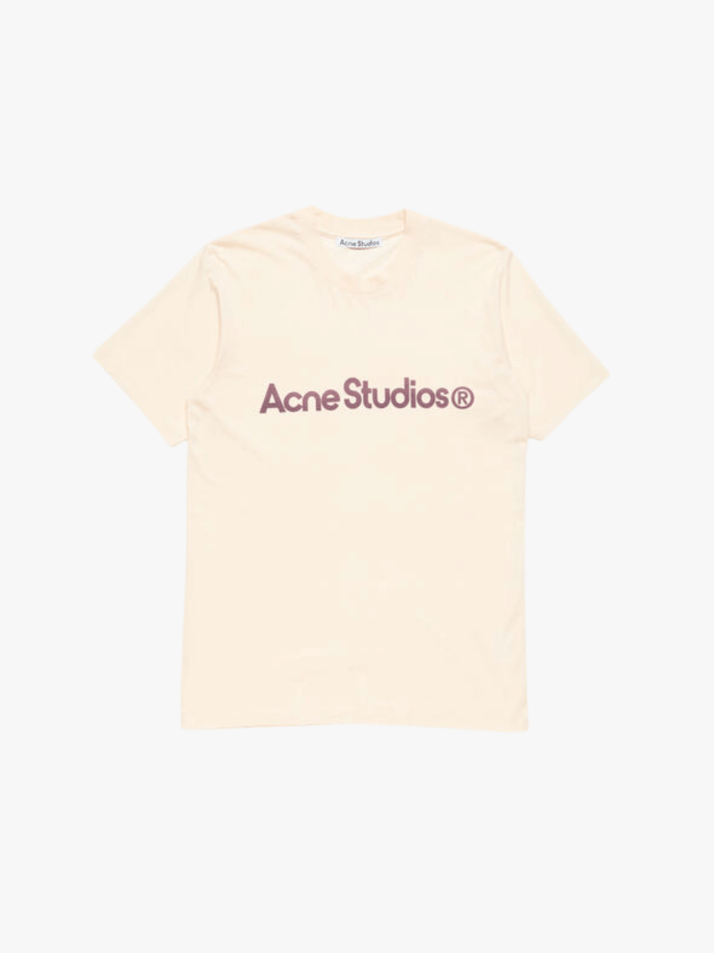 Acne Studios T-Shirt with Chest Logo Beige Men