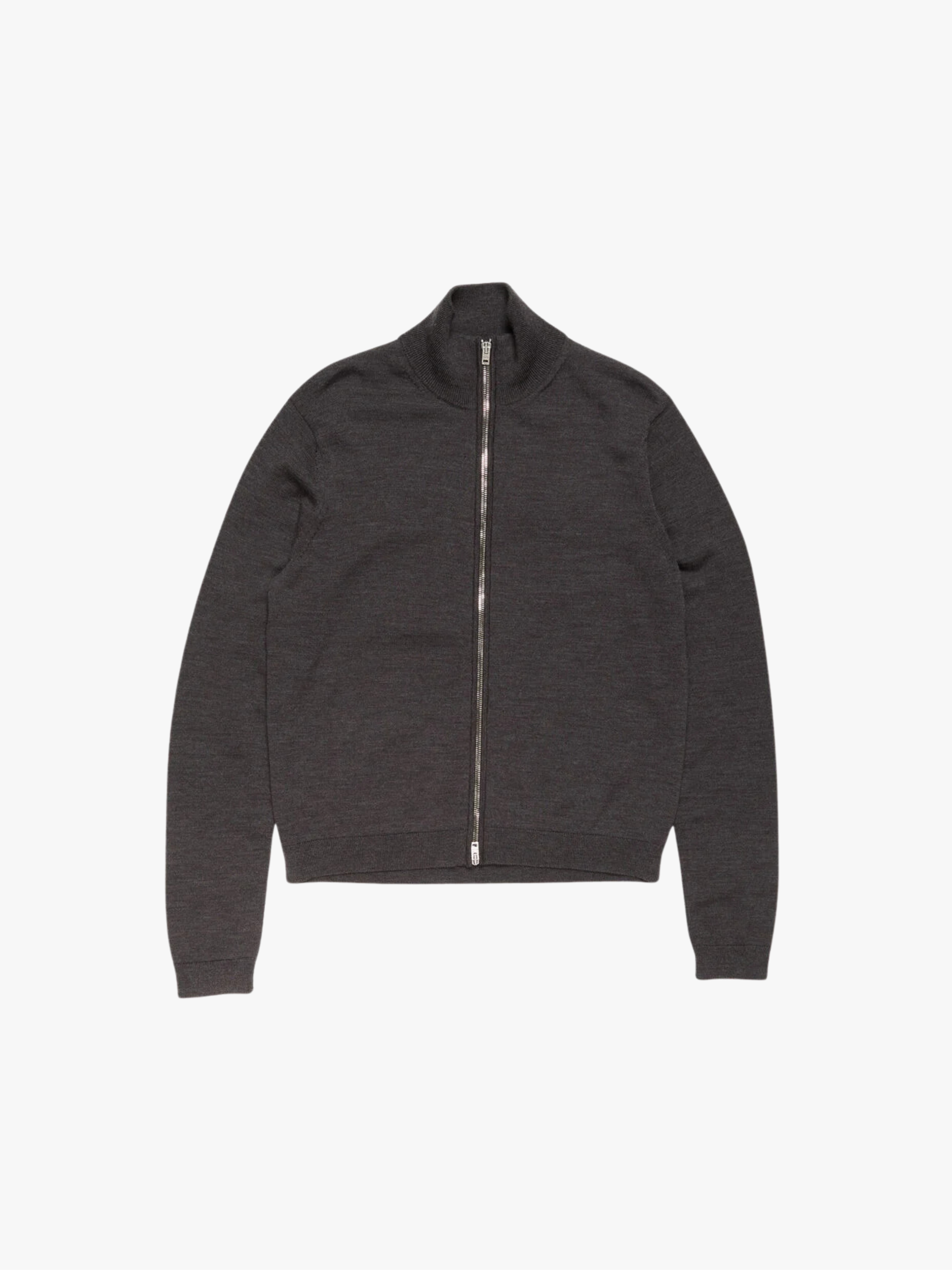 Acne Studios Zip‑Up Strickjacke Anthrazitgrau Herren