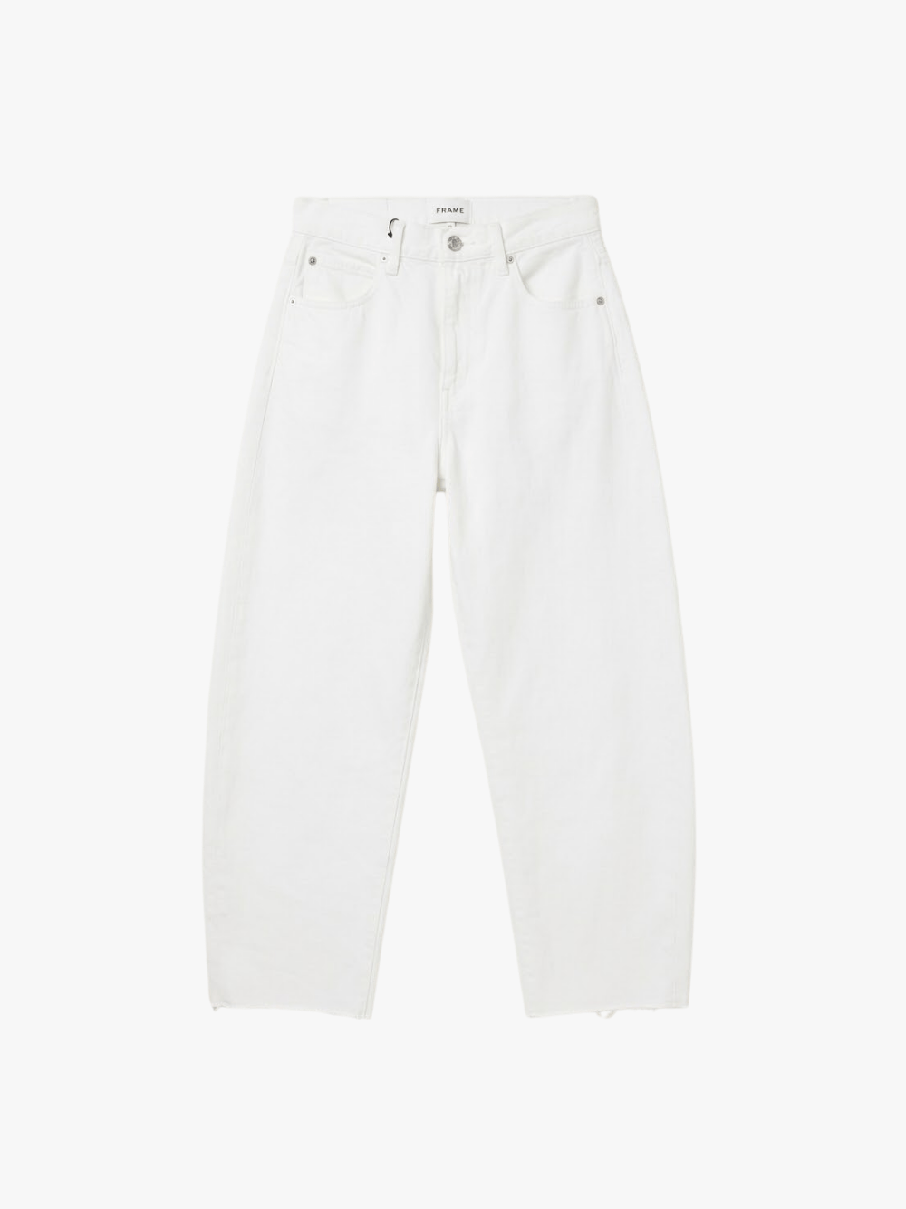 Frame The Bubble Crop Jeans Weiß Damen