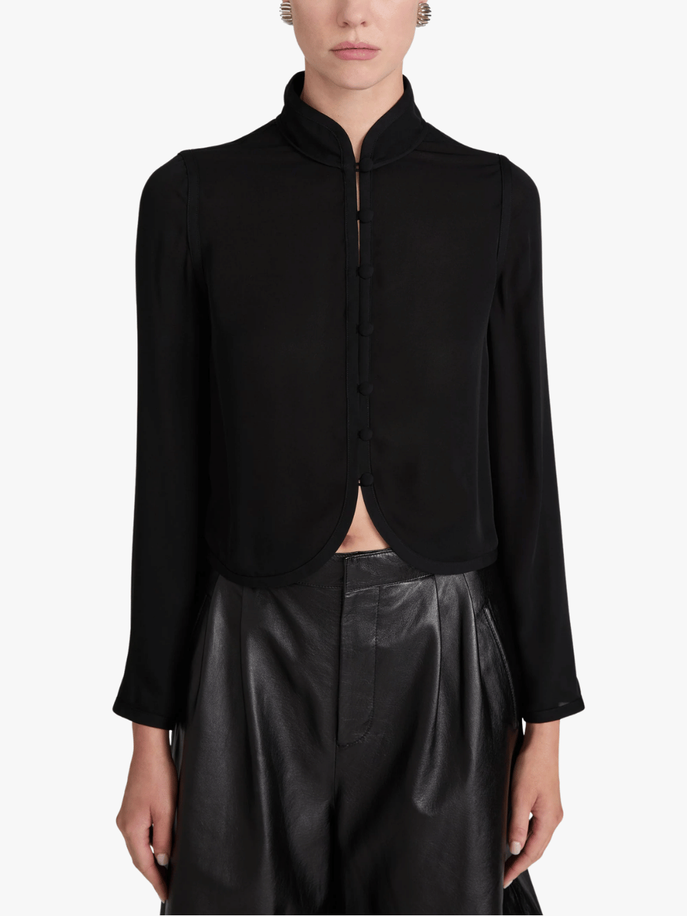 Frame Bluse Schwarz Damen