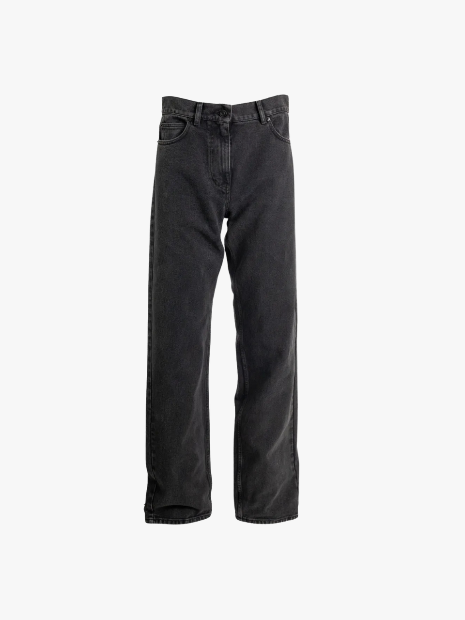 The Row verwaschene Baumwolljeans Schwarz Damen