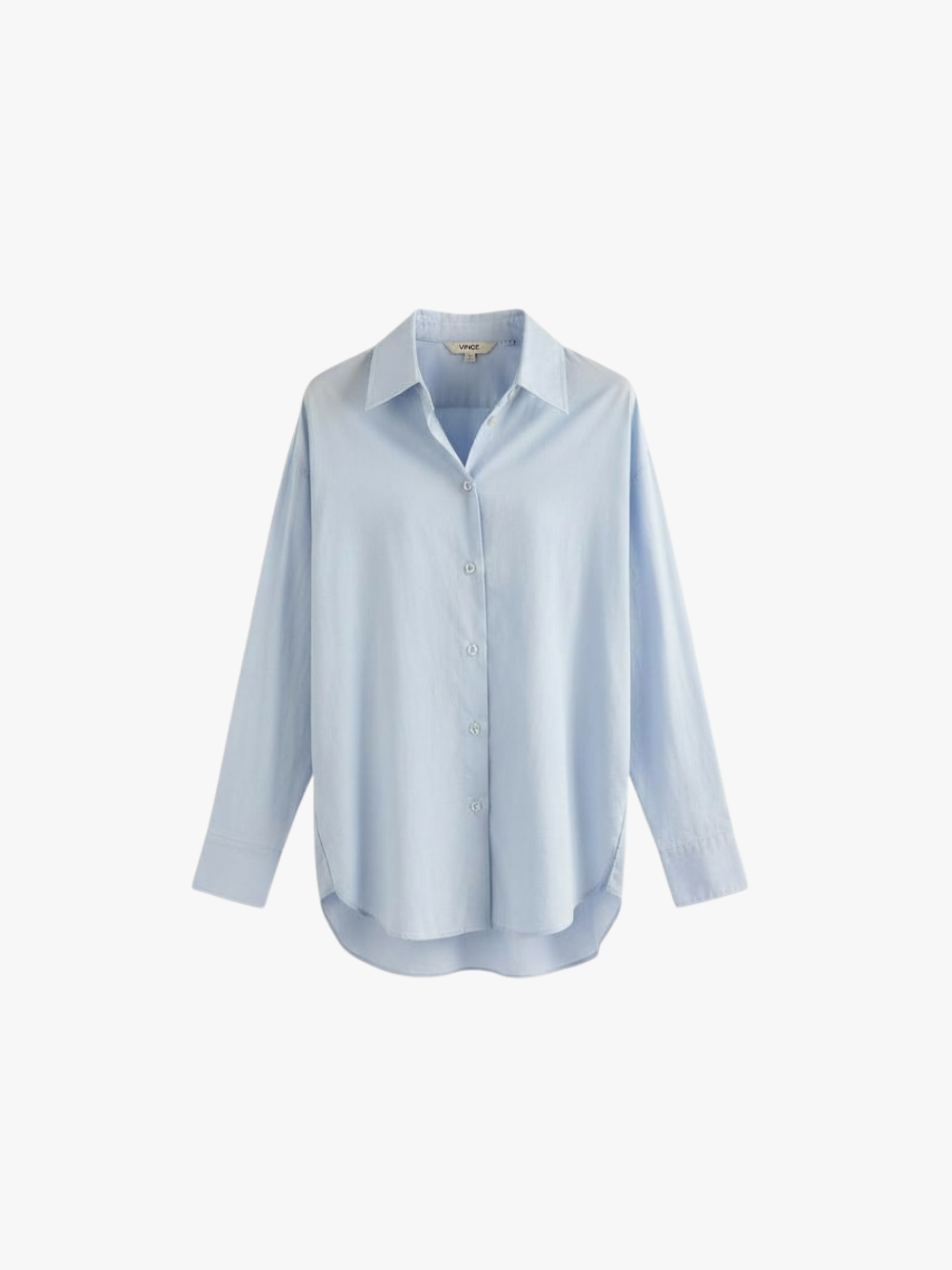 Vince Convertible Button Down Powder Blue Damen