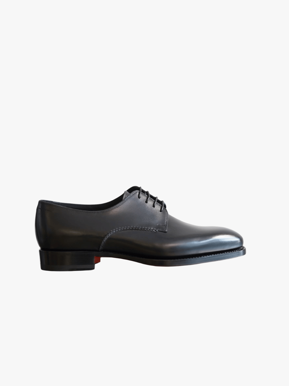 Santoni Men's Black Derby Shoes