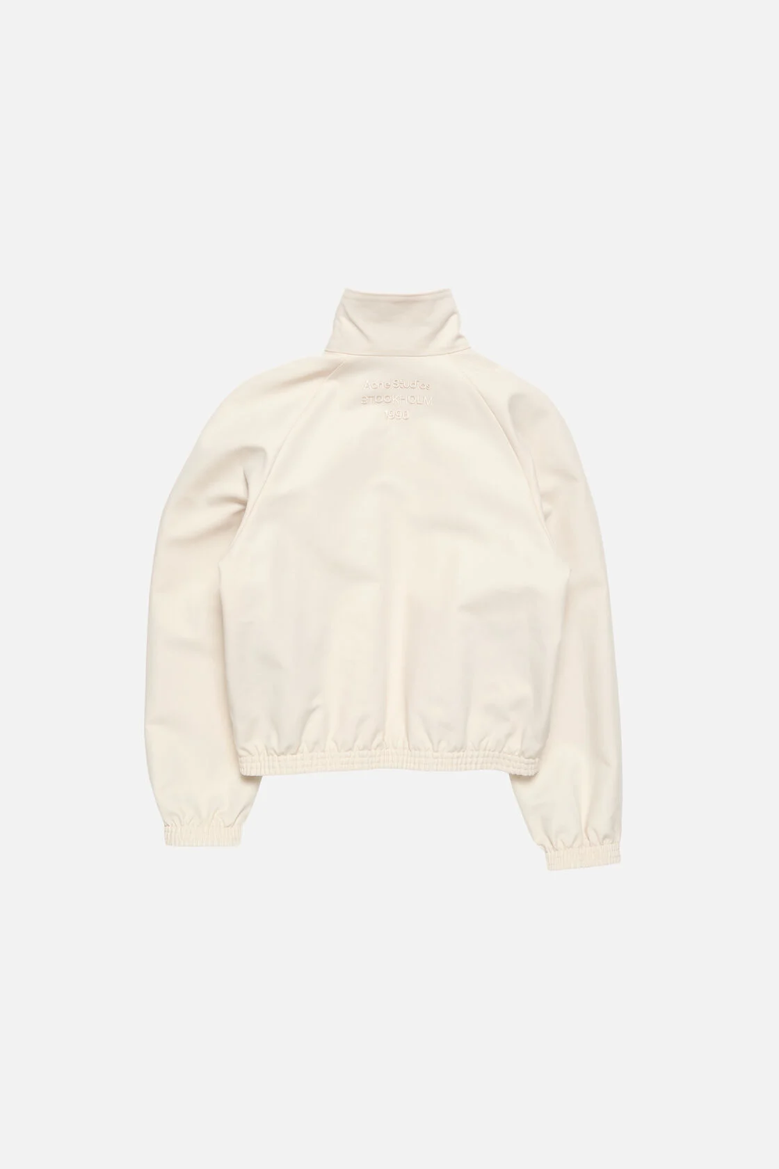 Acne Studios Satinjacke mit Logo Helltaupe Jacke Damen