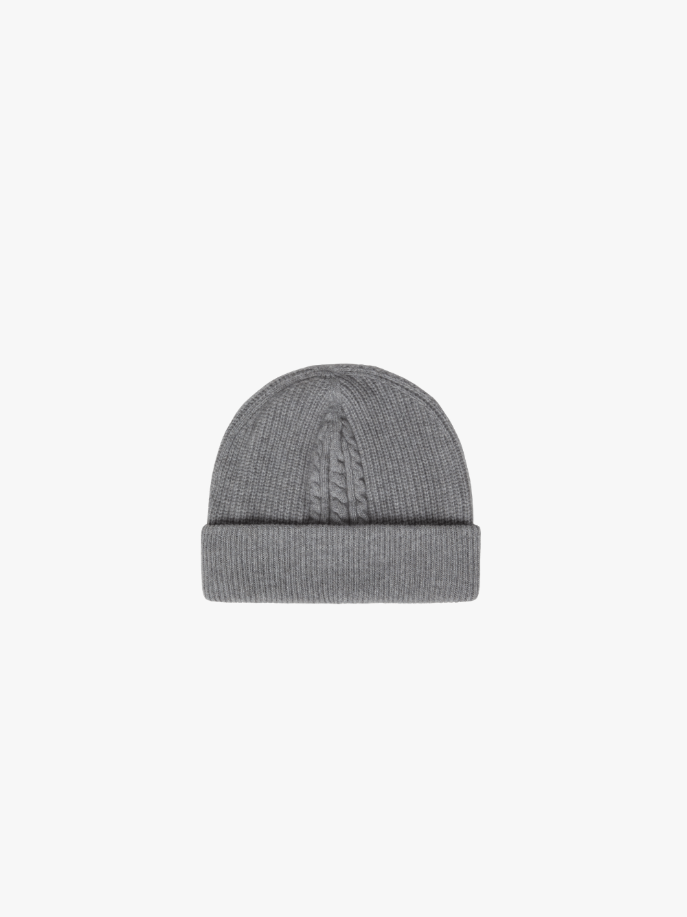 Brett Johnson Kaschmir Cable Beanie Grau Herren
