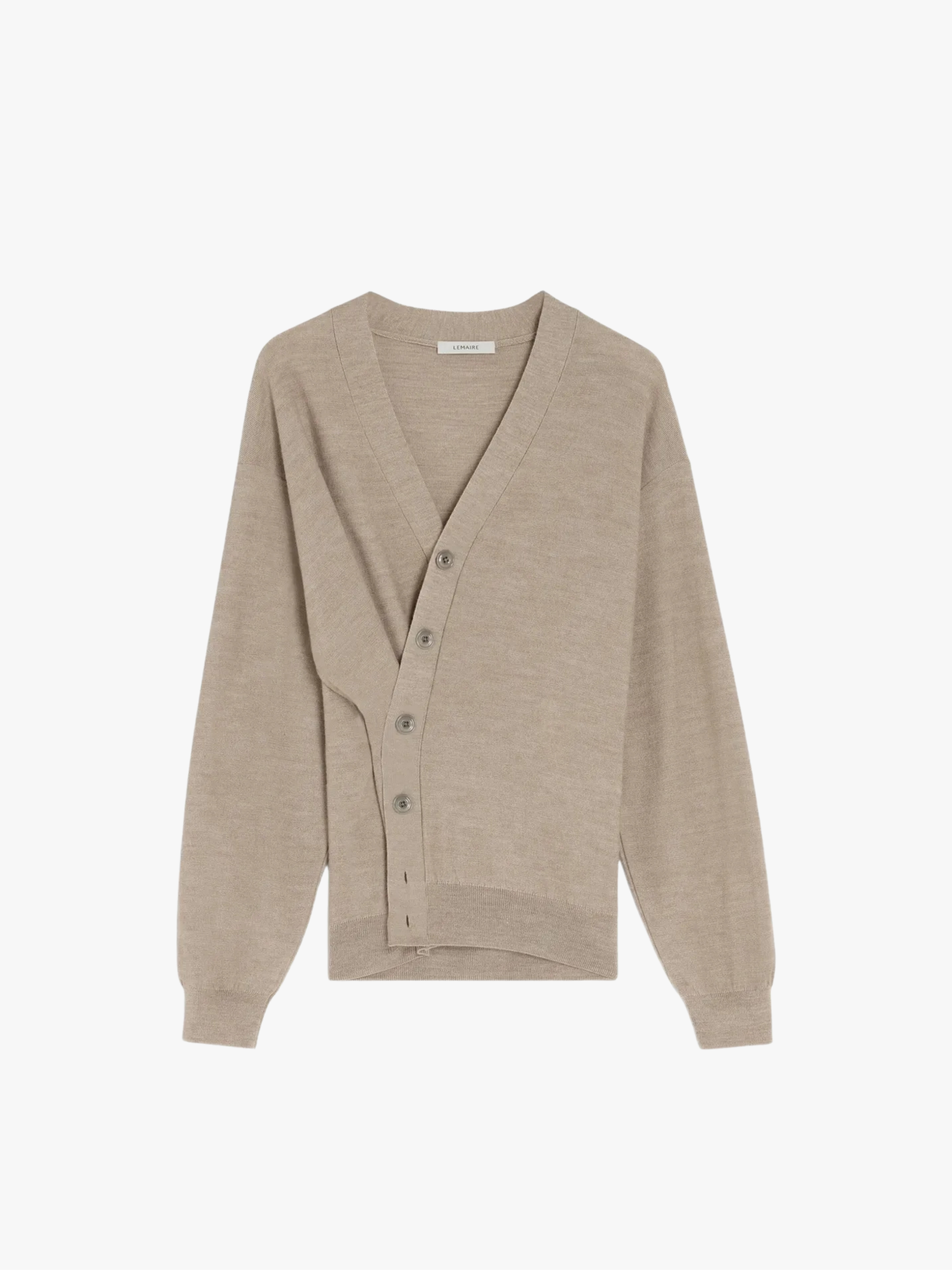Lemaire Twisted Button Cardigan Beige Herren