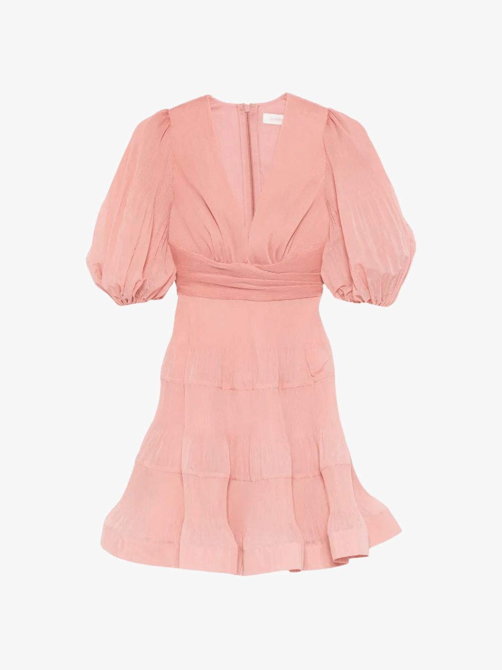 Zimmermann Pleated Mini Dress Pink Women's