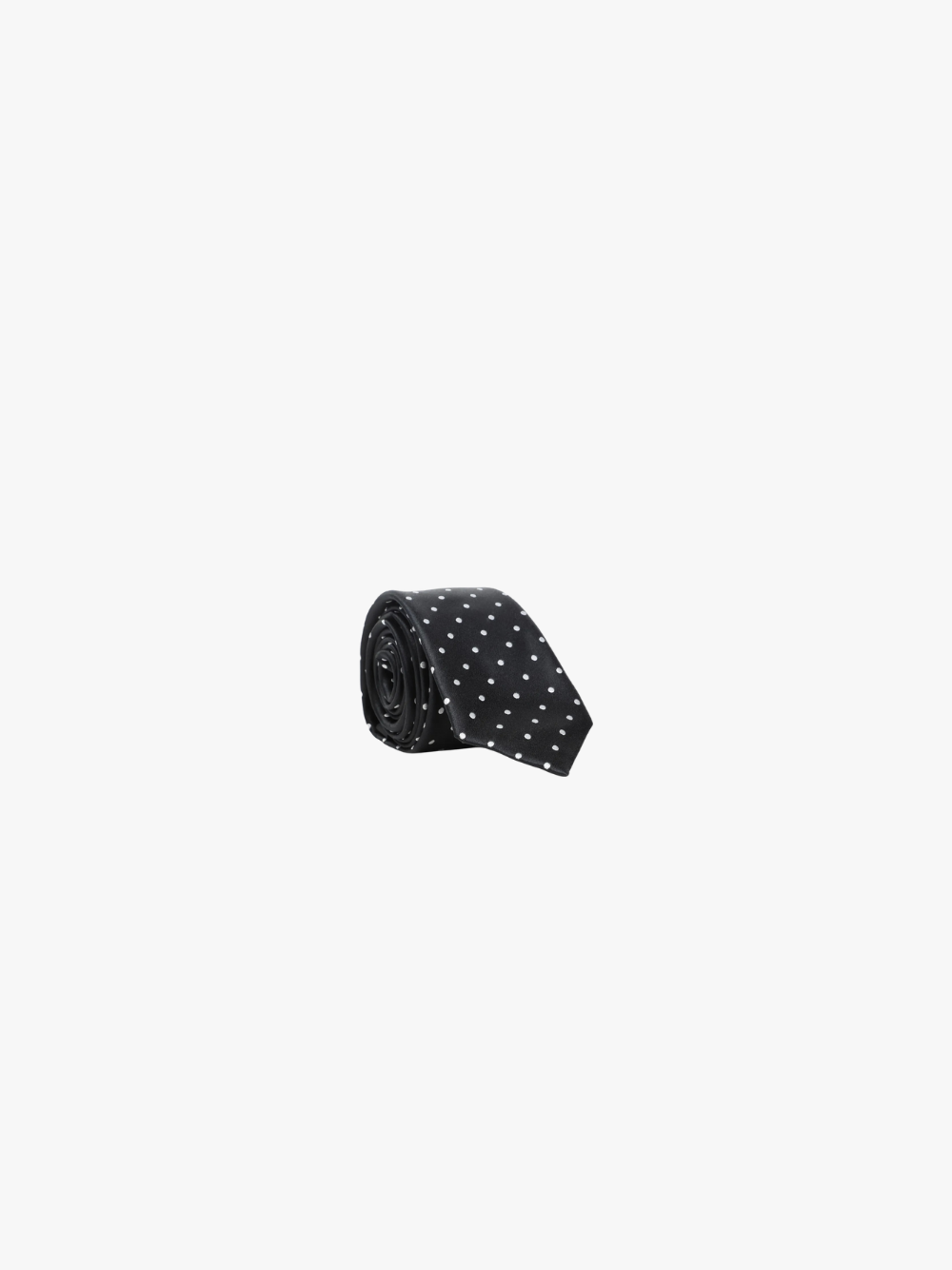 TOM FORD Seidenkrawatte mit Polka Dots Schwarz Herren