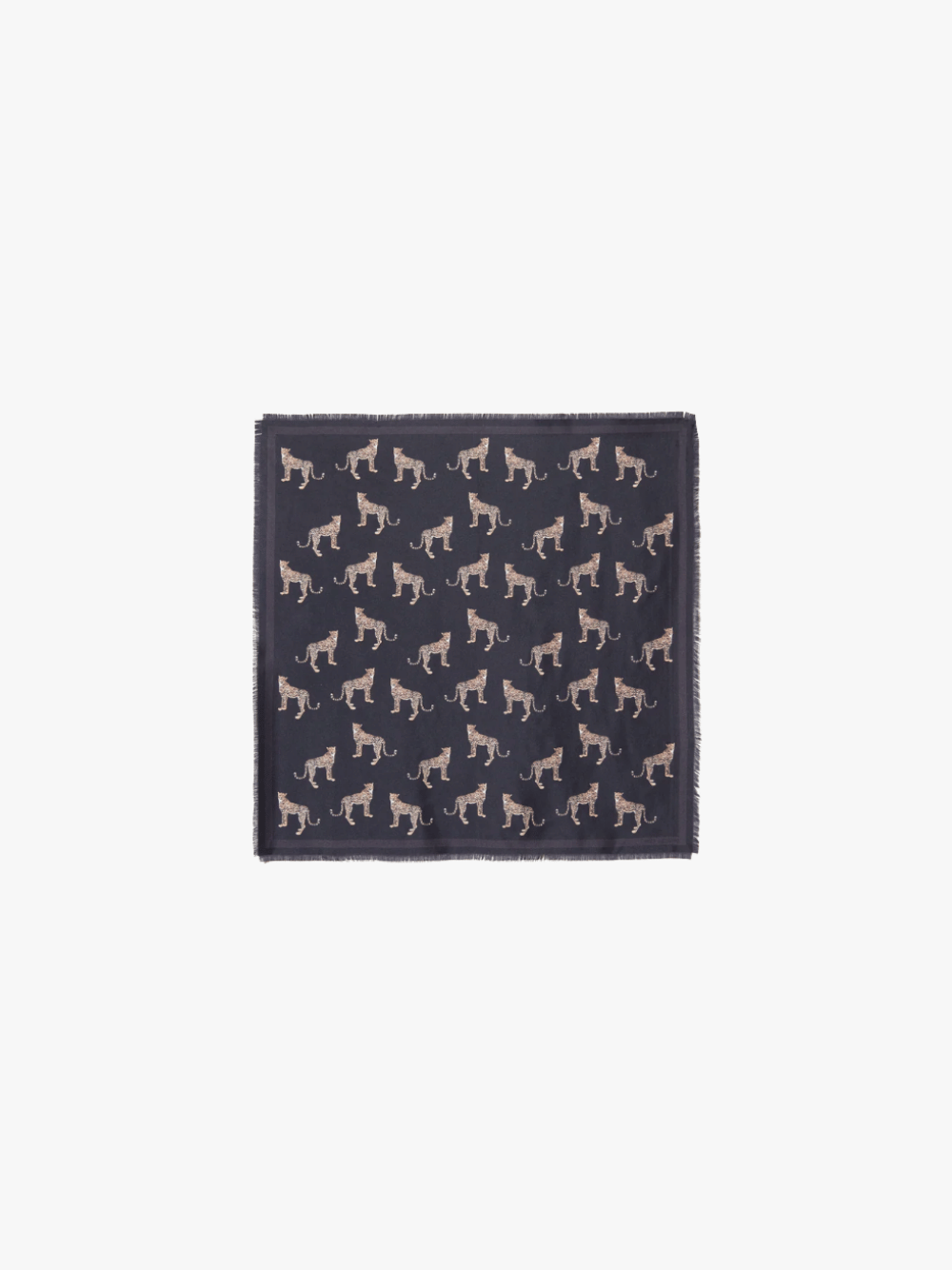 Nili Lotan Cheetah Silk Scarf Leopard Print Women's