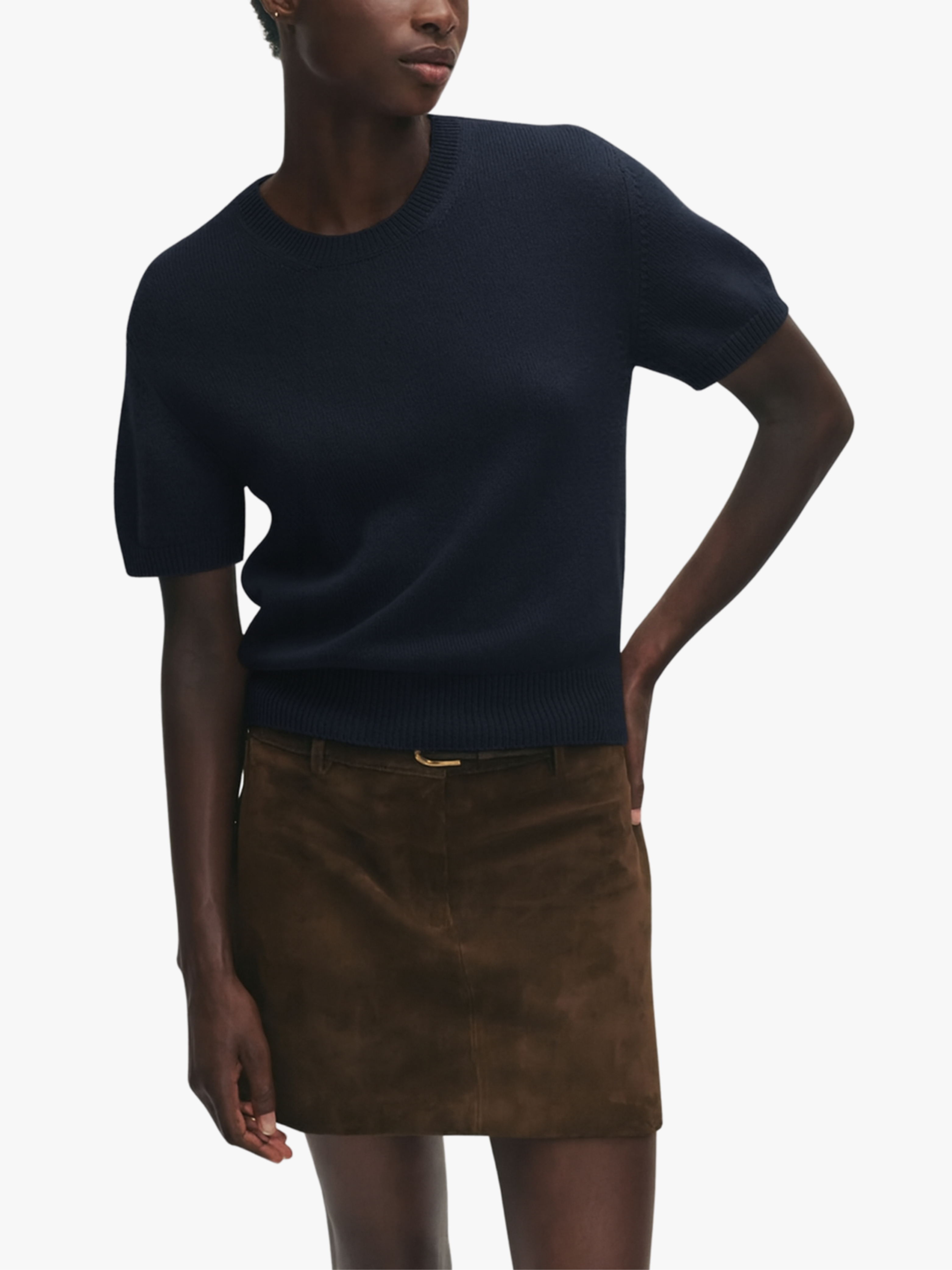 &Daughter Wicklow Geelong T-Shirt Navy Damen