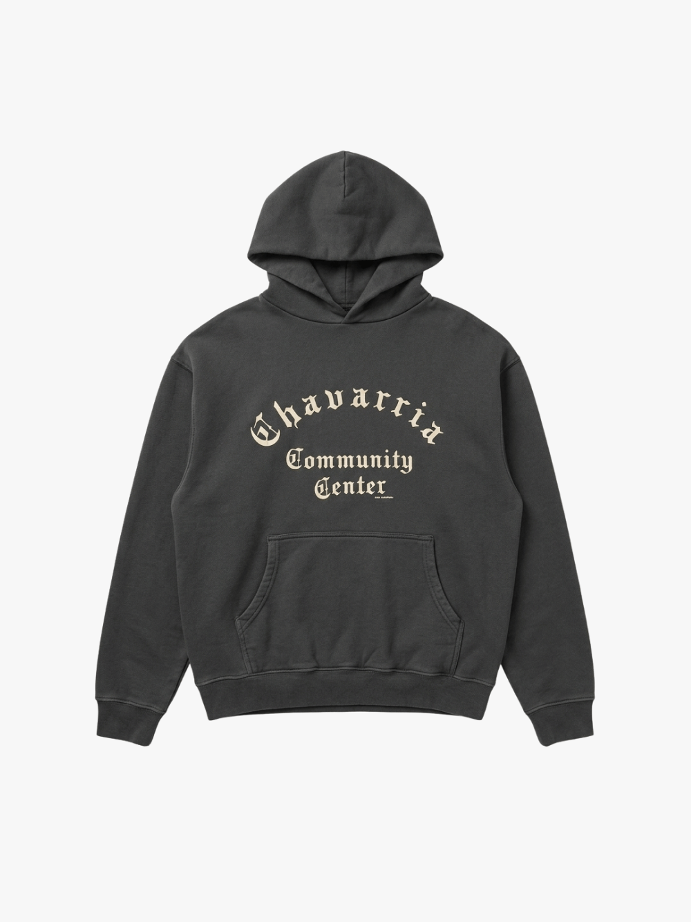 Willy Chavarria Community Center Shrunken Hoodie Black Men