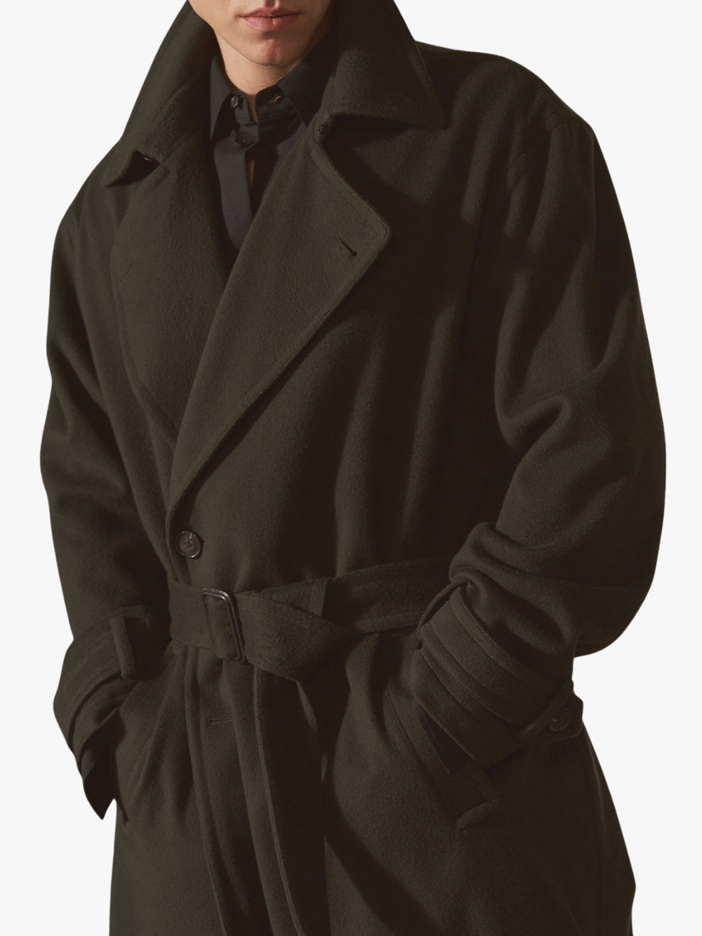 Auter Cashmere Trench Sage Men's