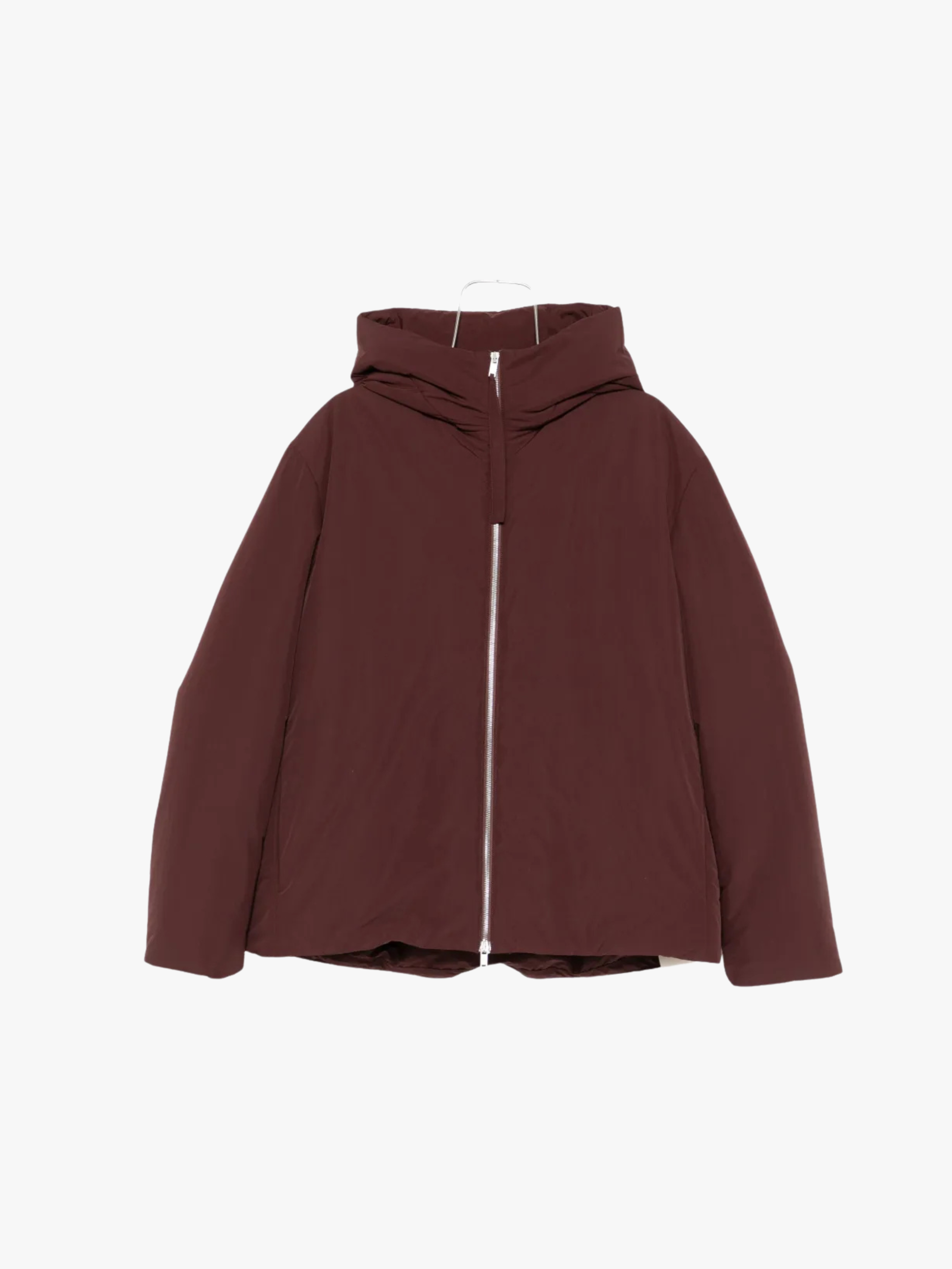 Jil Sander Kapuzenjacke mit Reißverschluss Braun Herren