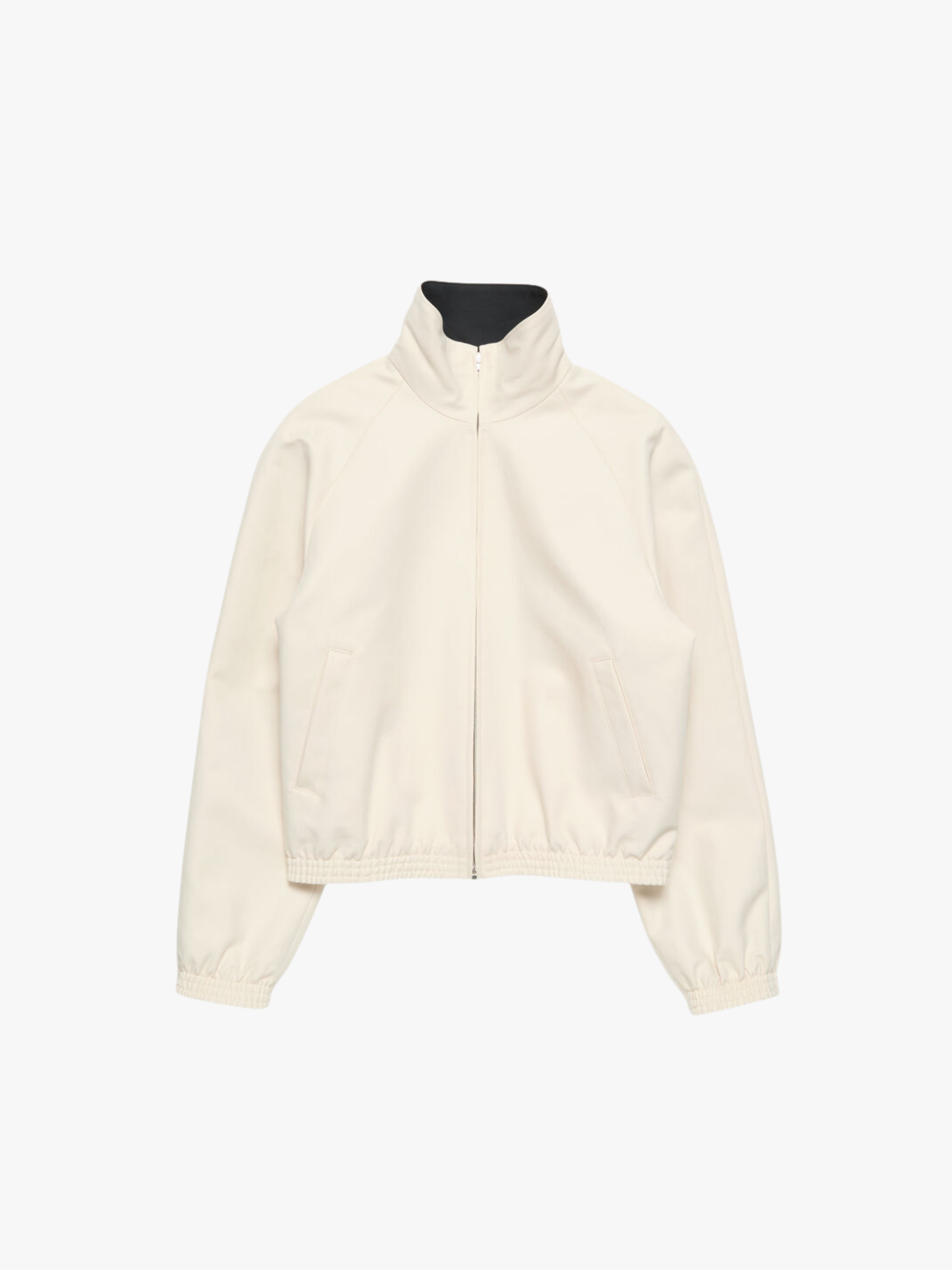 Acne Studios Satinjacke mit Logo Helltaupe Jacke Damen