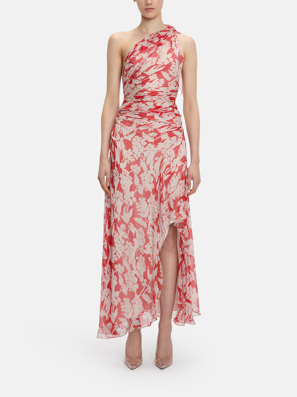 Victoria Beckham Drapiertes Midikleid mit einer Schulter