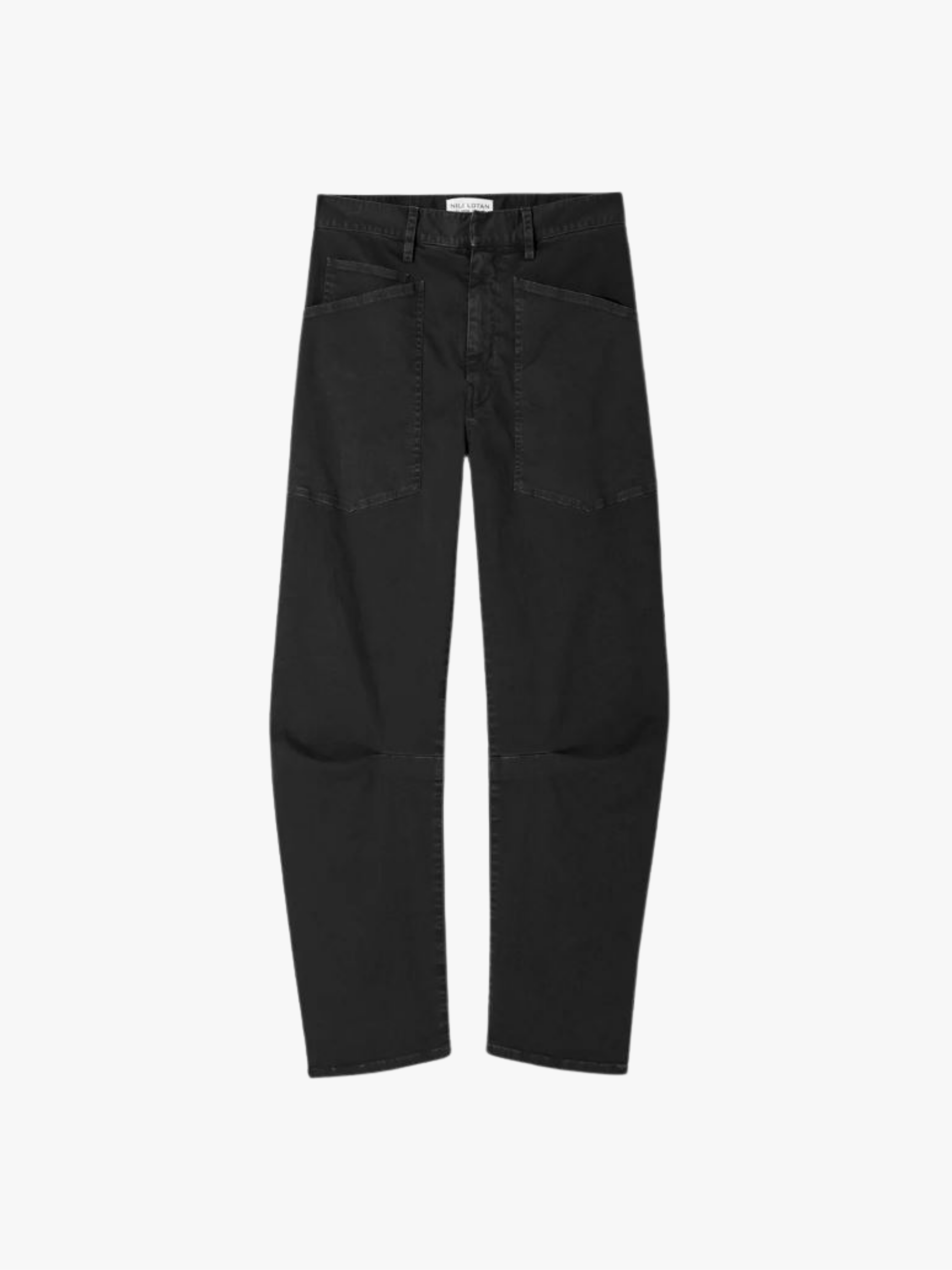 Nili Lotan Shon Barrel Hose Tiefschwarz Damen