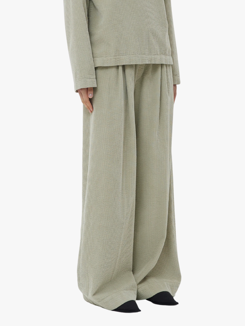Christian Wijnants Wide-Leg Pants Pisha Limestone  Green Women Christian Wijnants Wide-Leg Pants Pisha Limestone  Green Women
