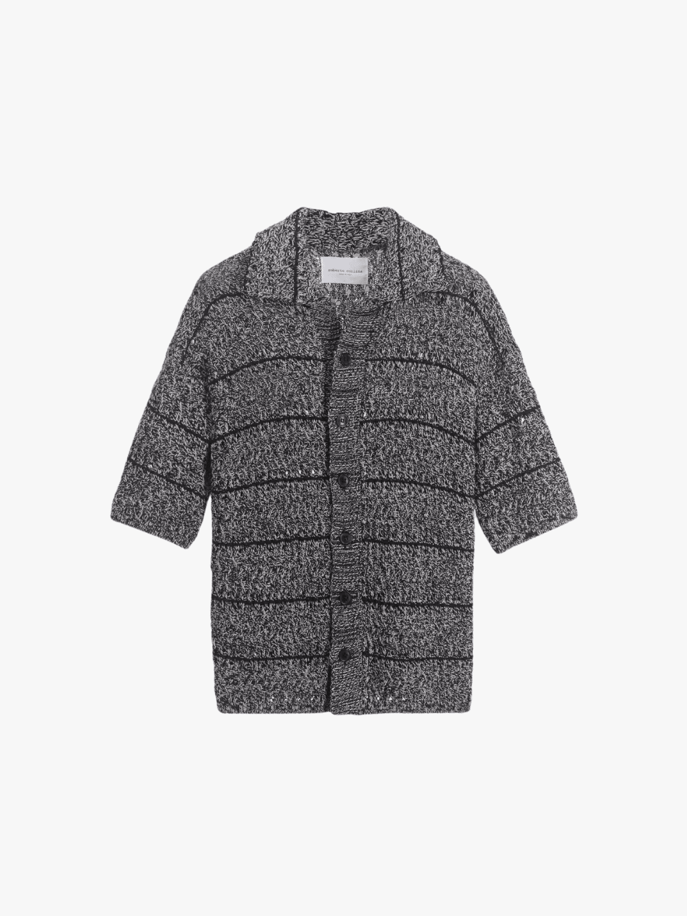 Roberto Collina Grau Herren Strickhemd