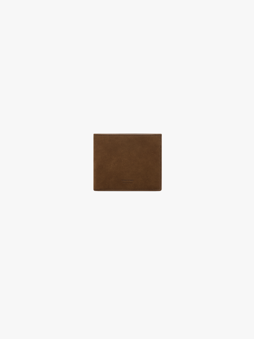 Tom Ford Classic Bifold Wallet in Olive Brown Nubuck Leather Men