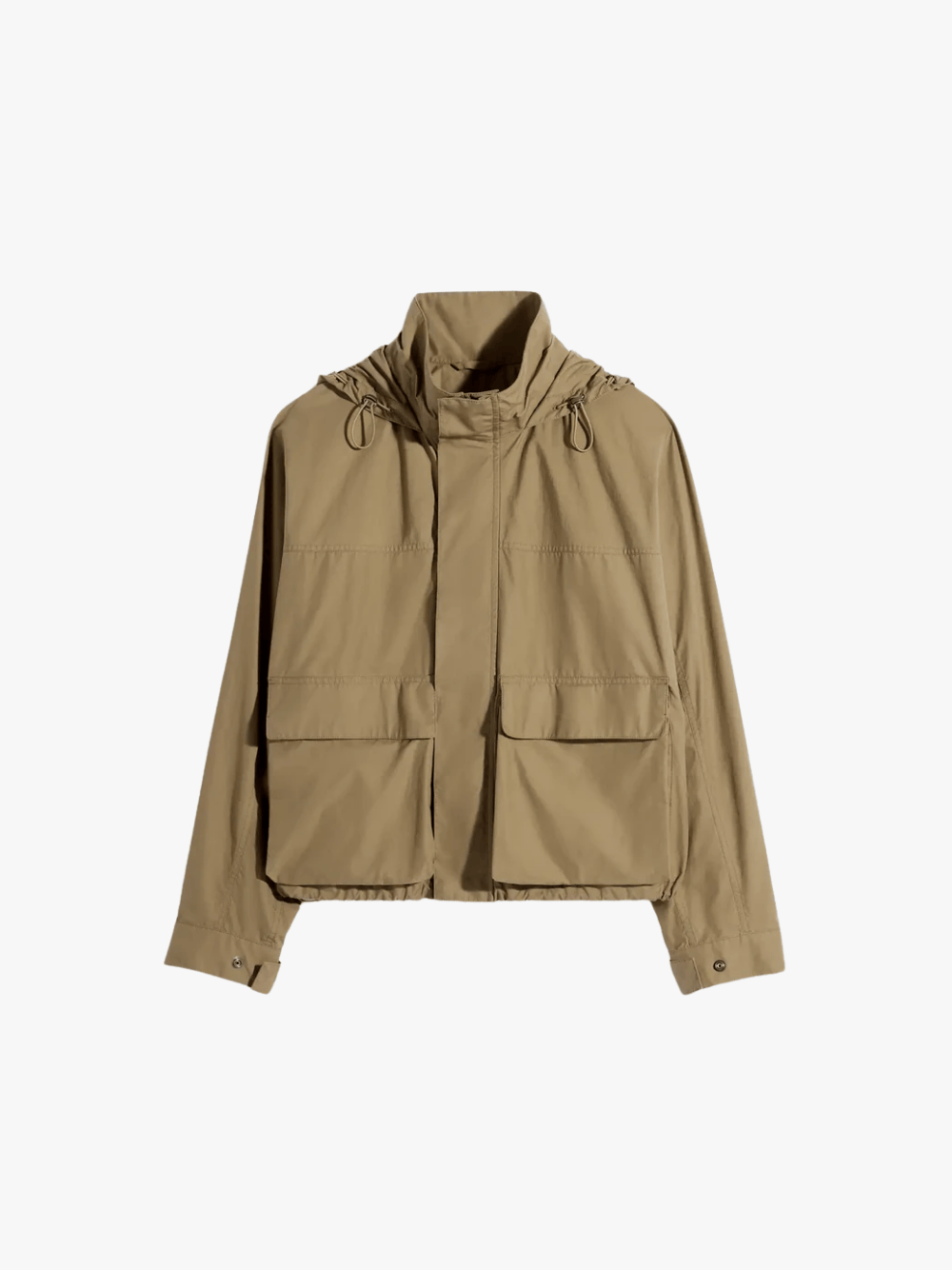 LEMAIRE Short Rain Parka Khaki Herrenjacke