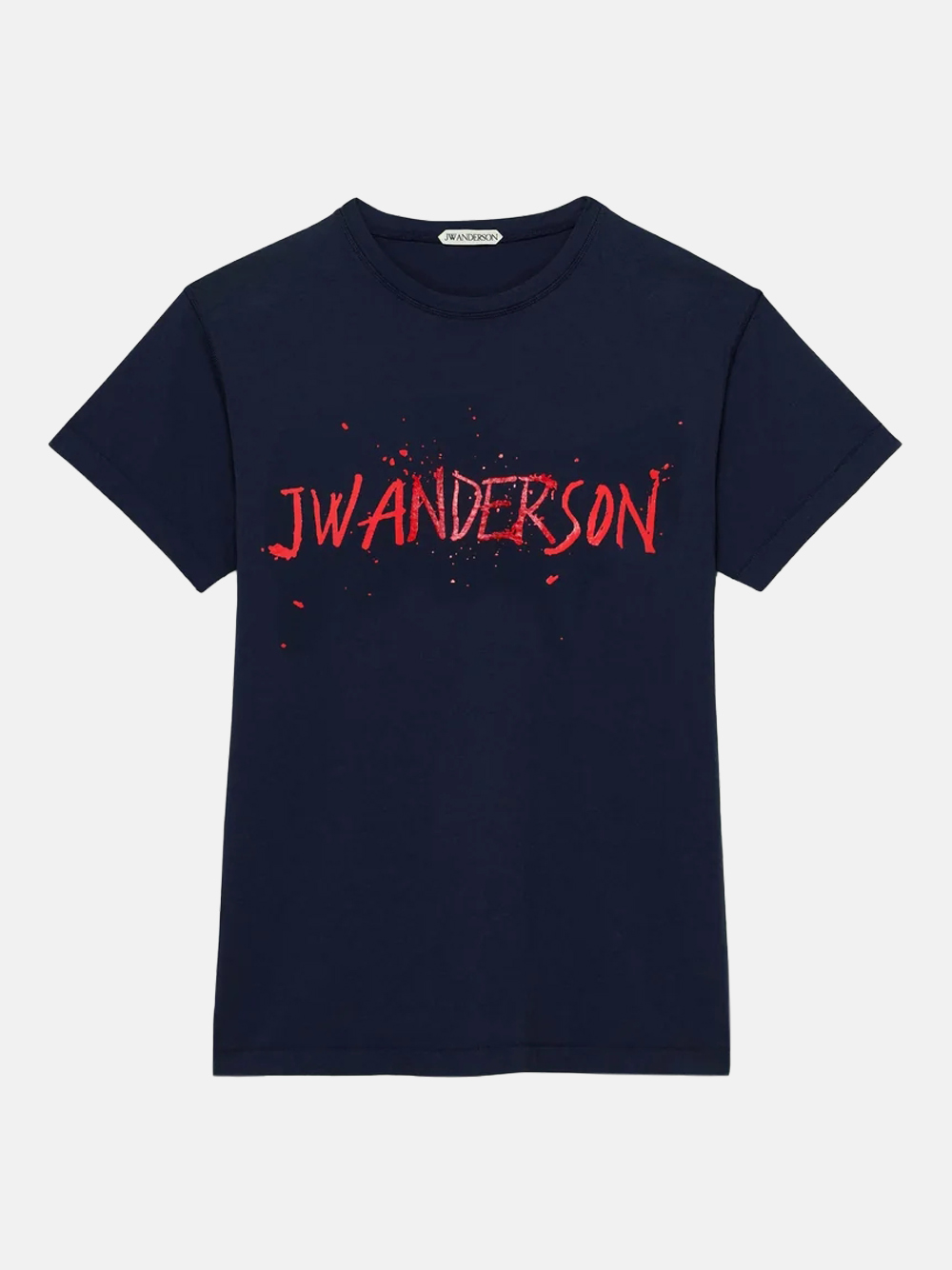 JW Anderson Circular T‑Shirt Navy Herren
