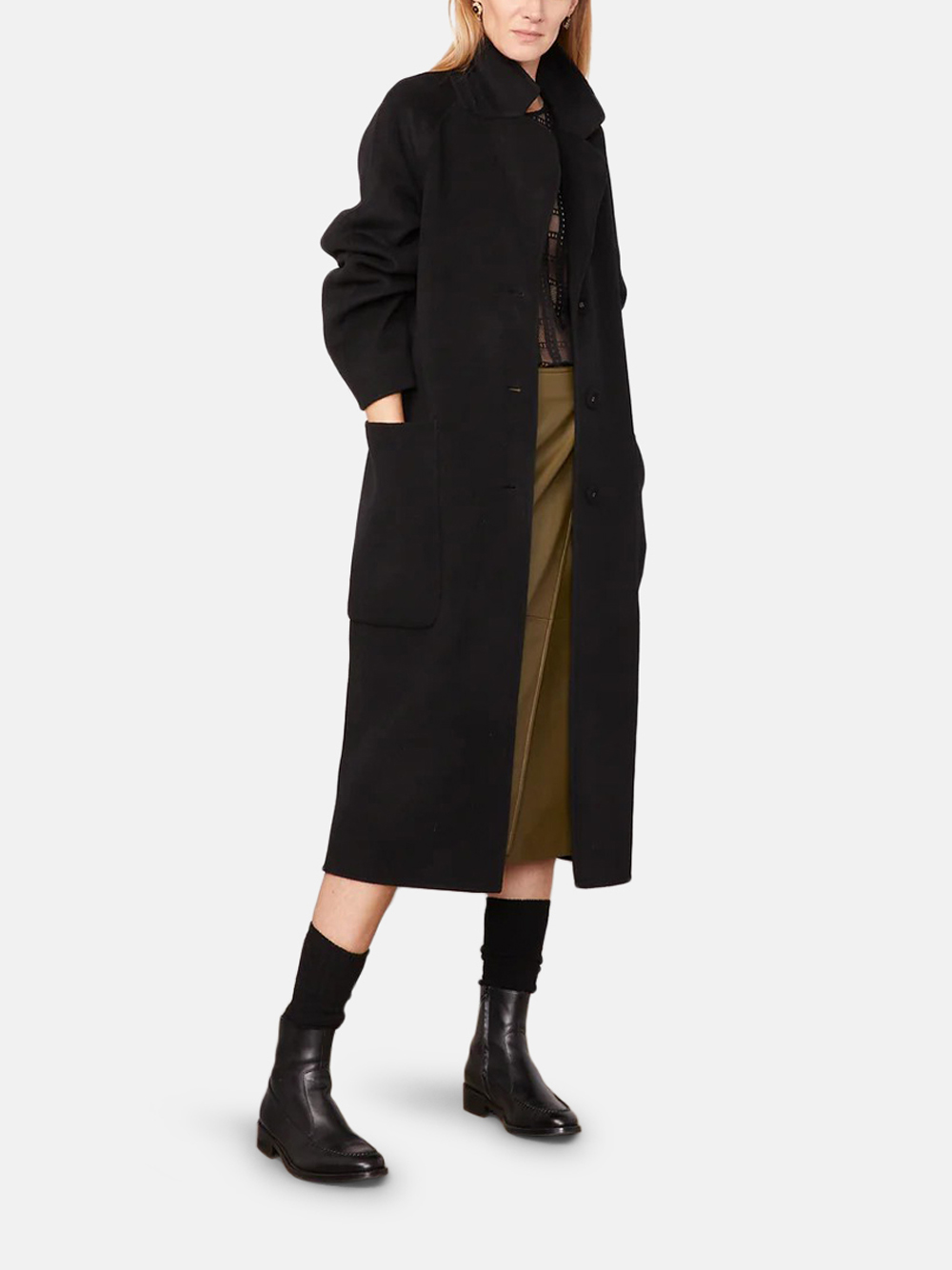 Officine Générale Carlita Coat Schwarz Damen