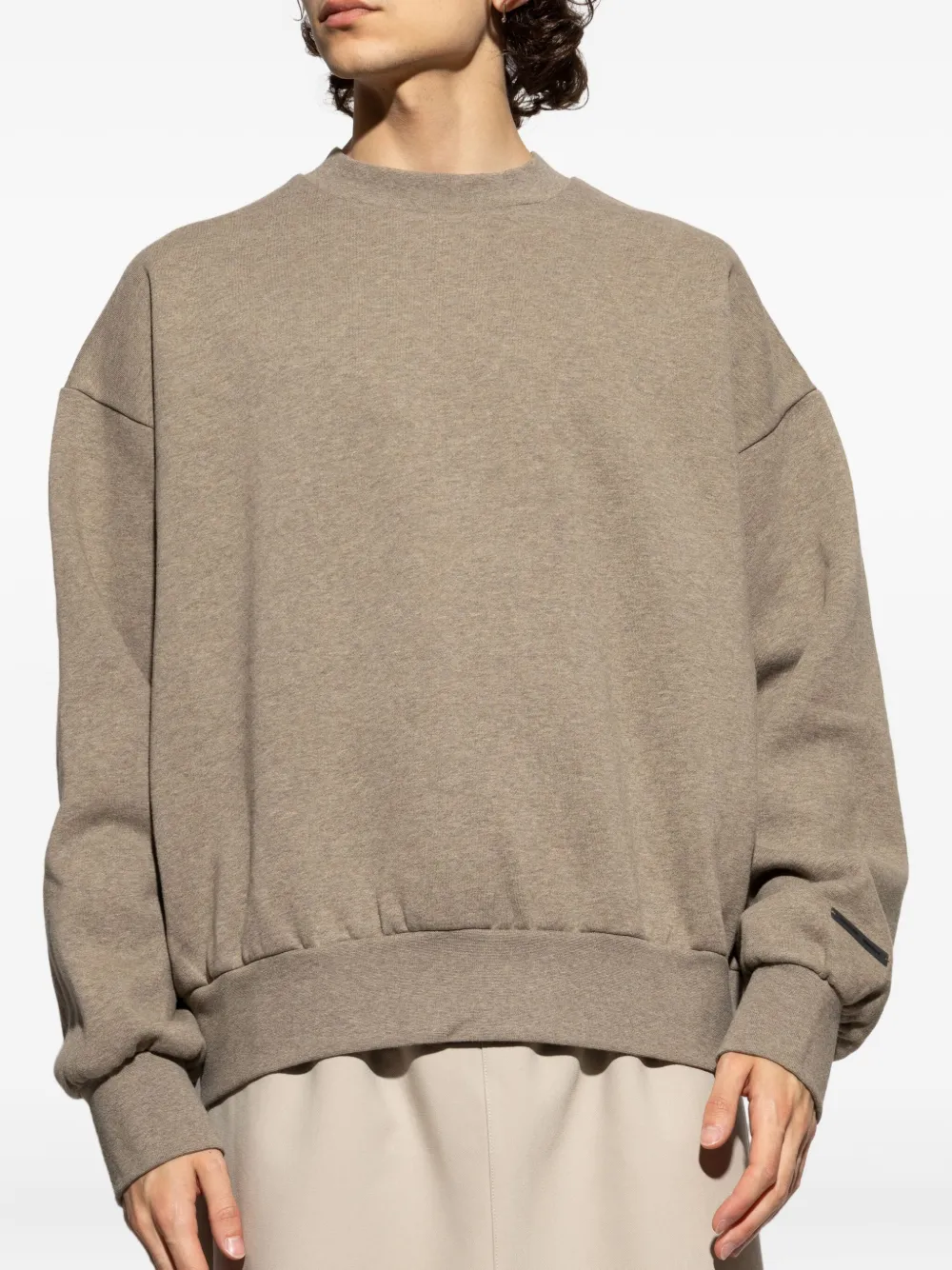 FEAR OF GOD ESSENTIALS Sweatshirt mit Logo-Applikation Sandbraun Herren