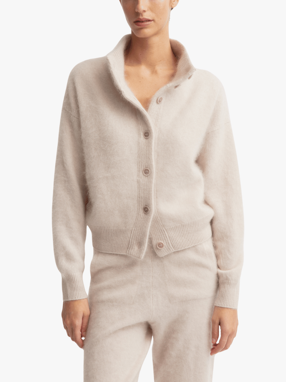 Iris von Arnim Dabina Cardigan Taupe Women's