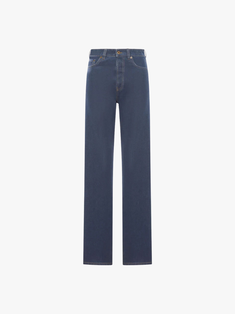 Miu Miu Denim Jeans with Embroidered Logo Blue Women