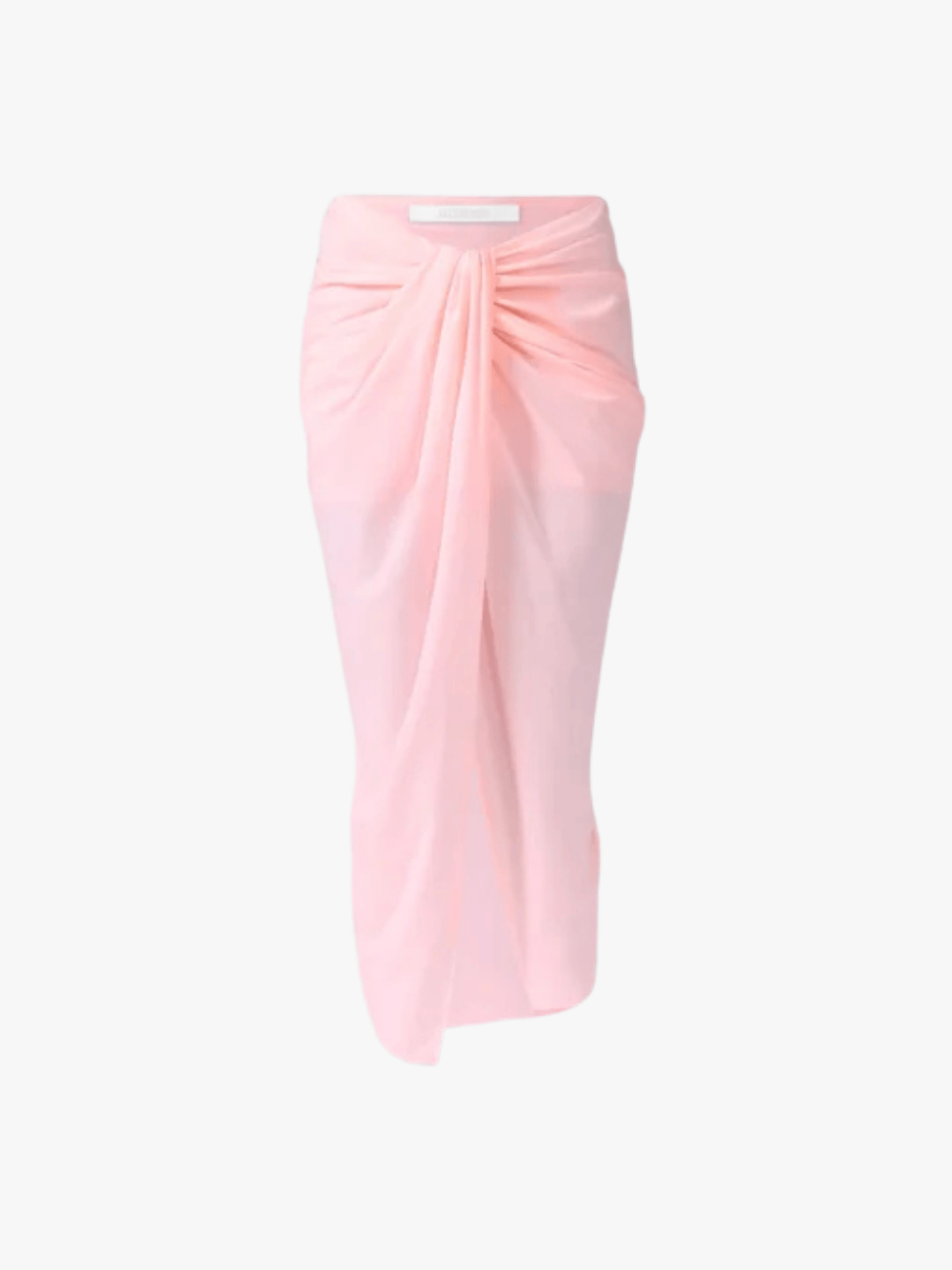 Jacquemus Le Paréo Rock Asymmetrischer Sarong Rock Rosa Damen