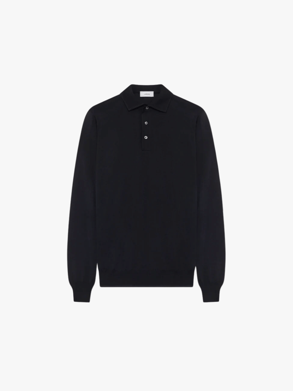 Lardini Blaues Polo aus superfiner Merinowolle Navy Herren