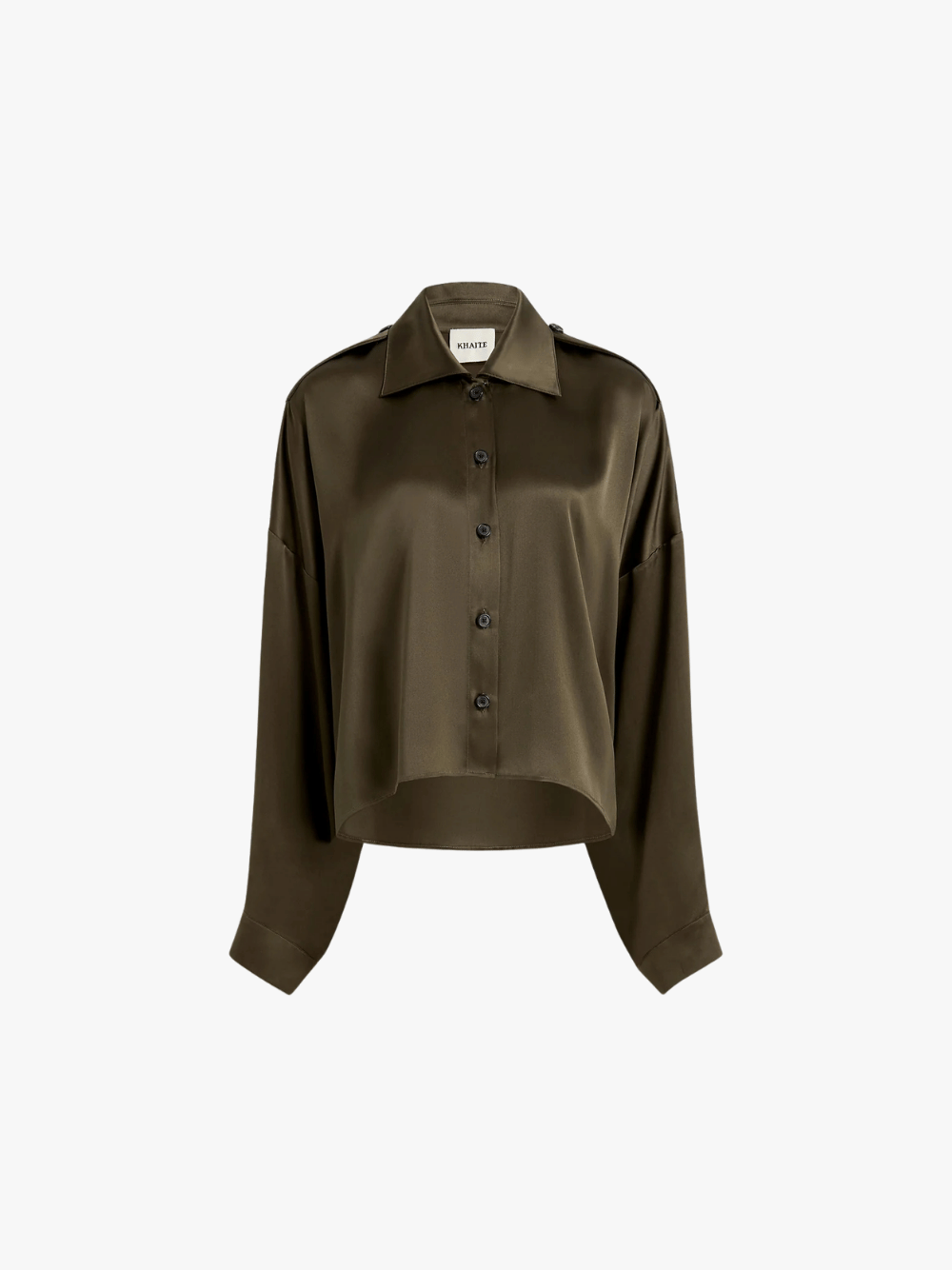 Khaite Bodine Blouse Olive Green Women