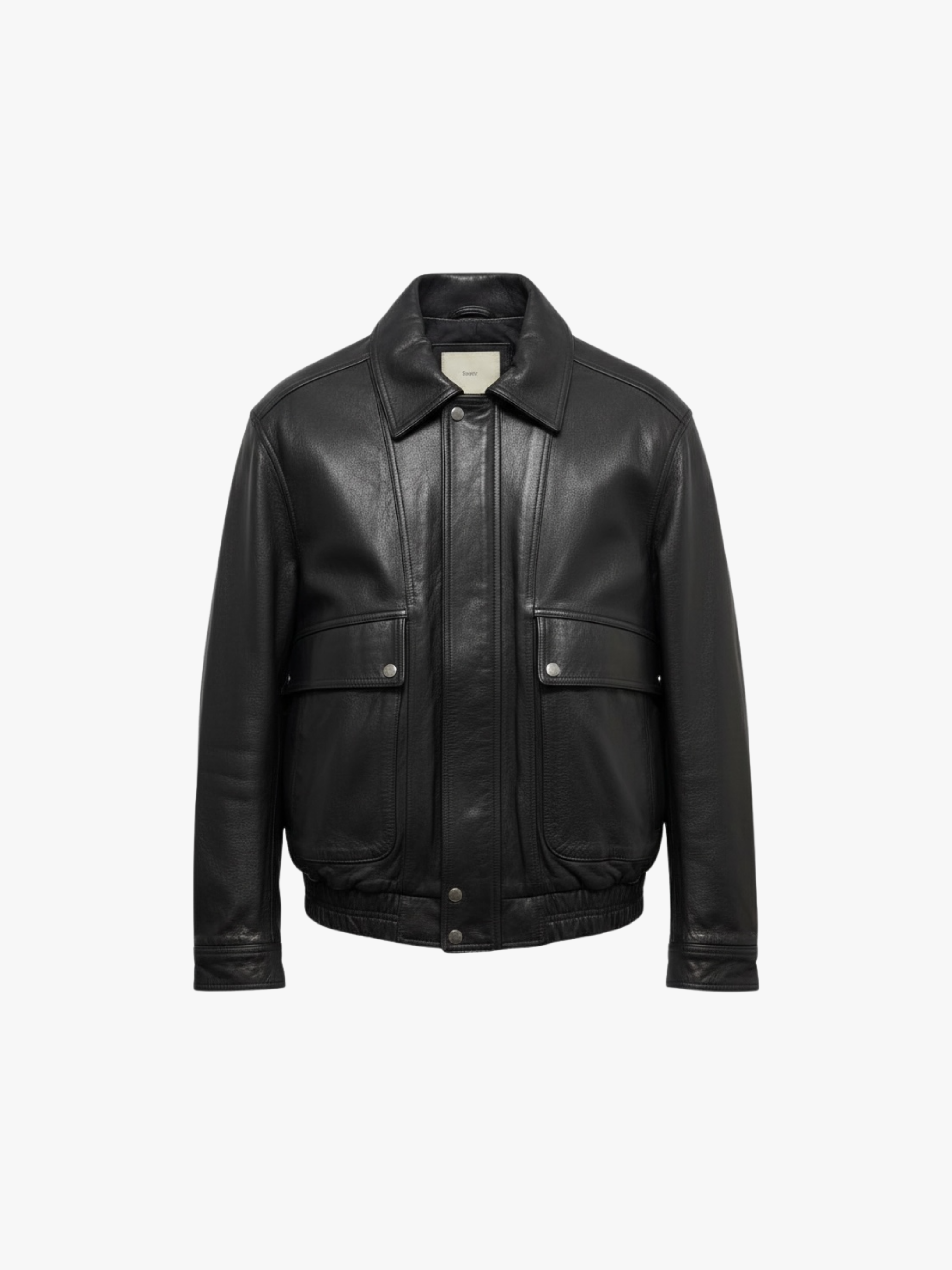 Dunst Leder Jacke Schwarz Herren