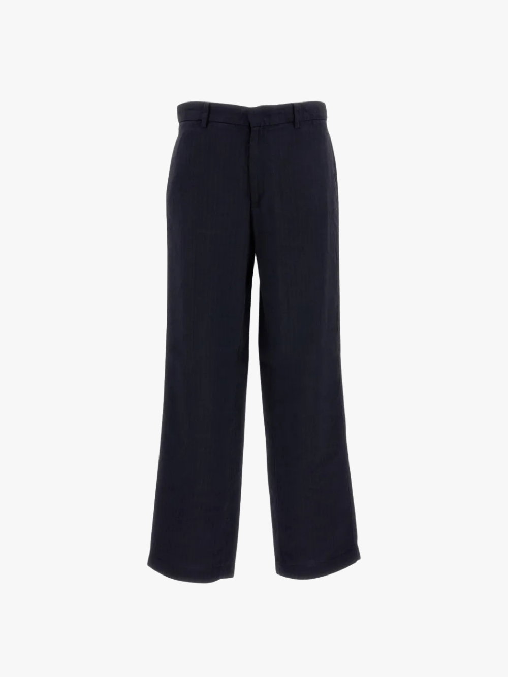 Barena Herringbone Trousers, Navy, Men's