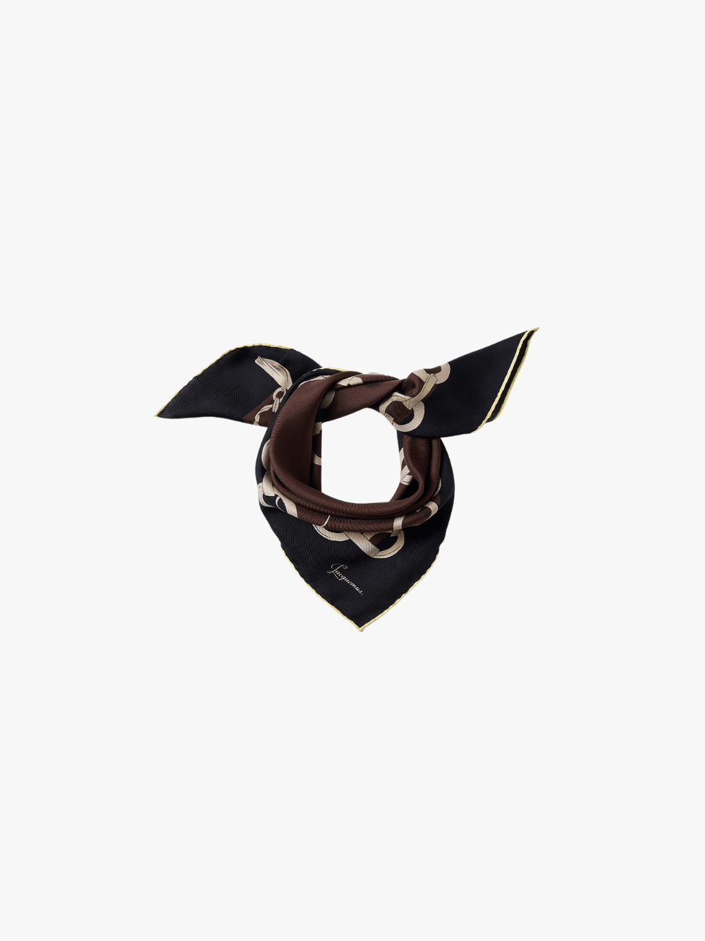 Jacquemus Le Foulard Pampille Schal Braun Damen