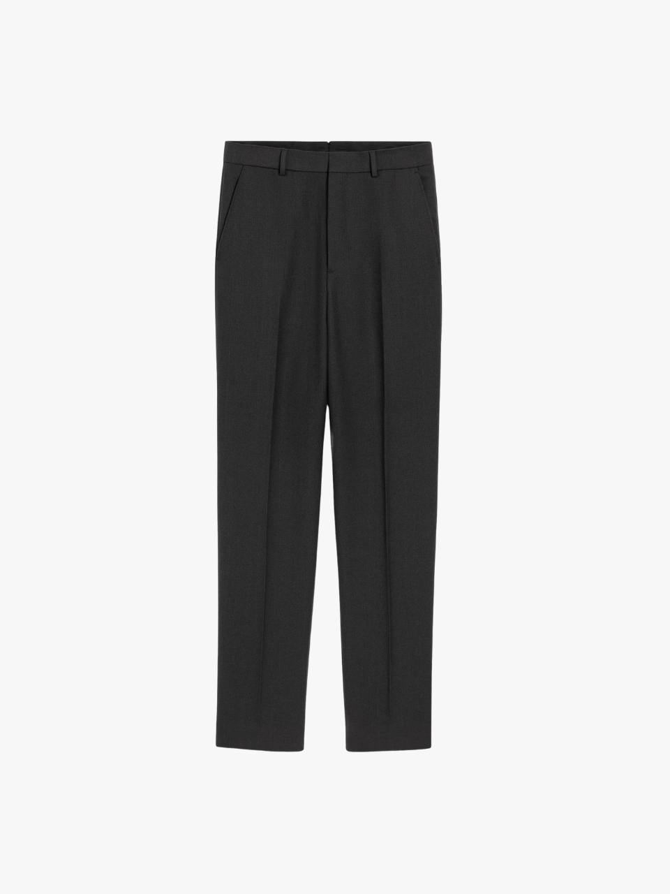 AMI Paris Plissierte Hose mit weitem Bein Schwarz Herren