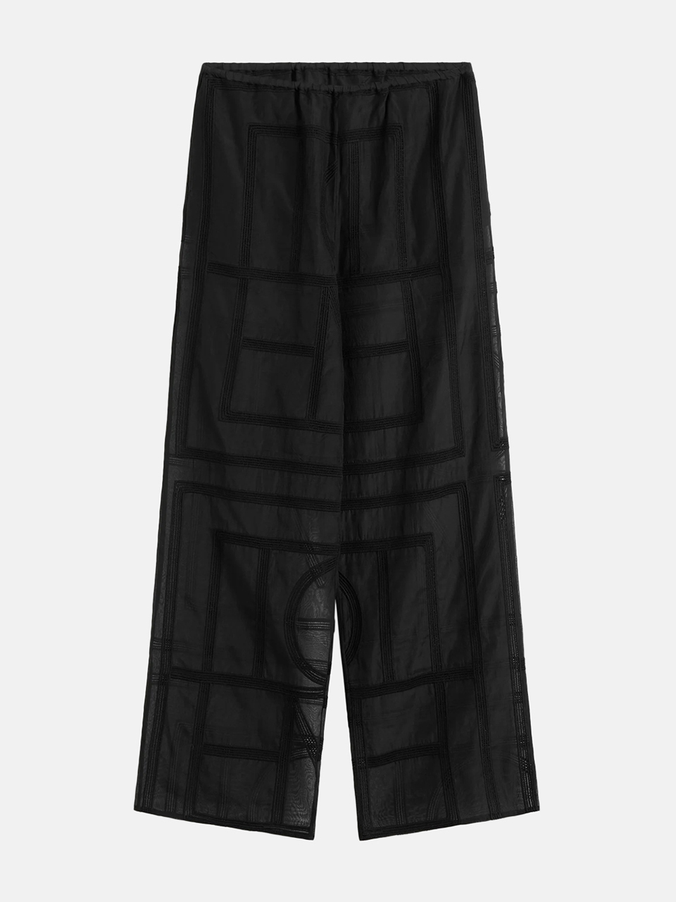 Toteme Monogramm gehäkelte Pyjamahose schwarz Damen