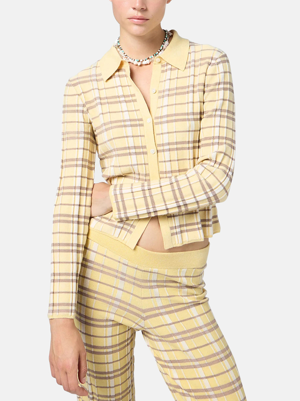 Guest in Residence Kariertes Elle-Hemd Butter Combo Damen